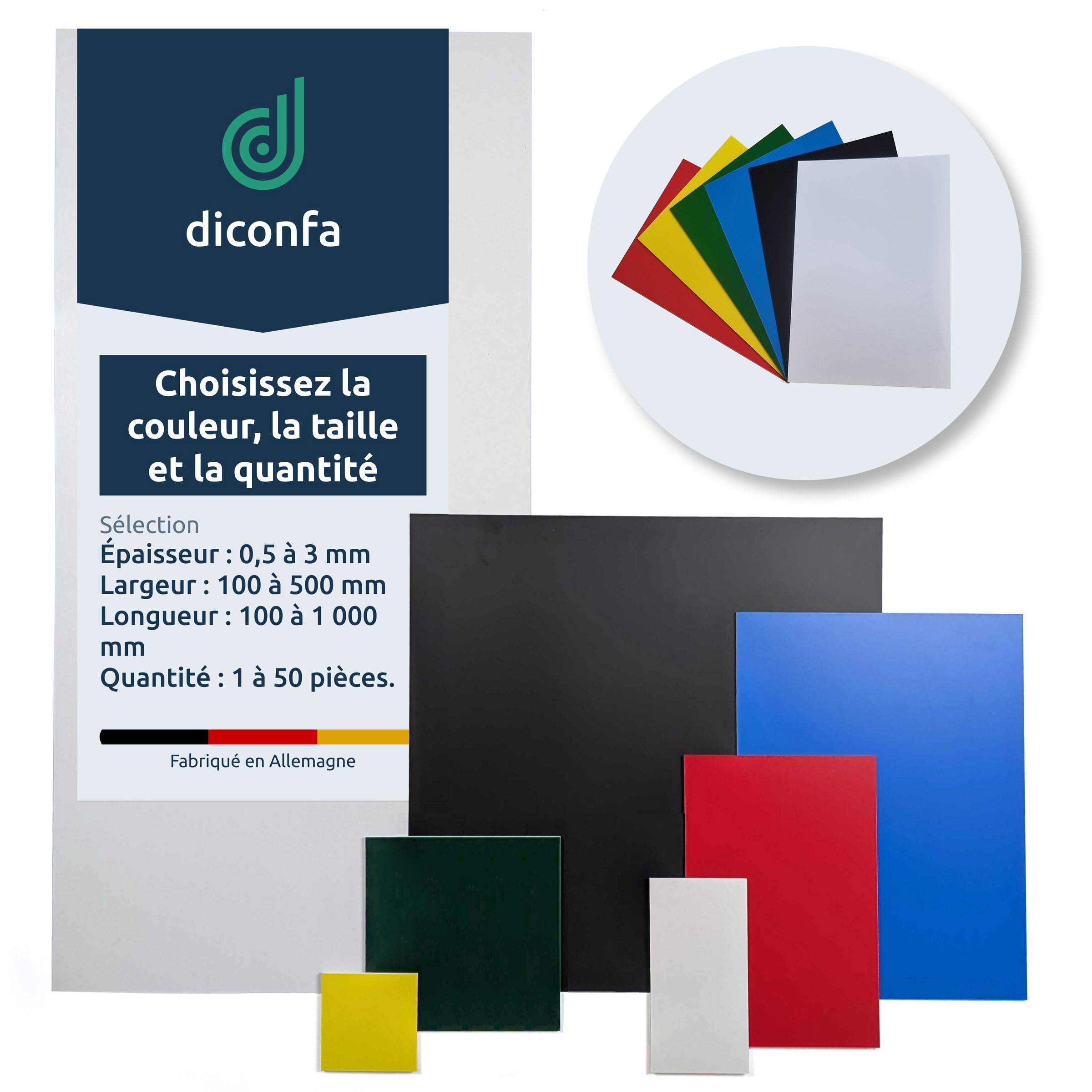 plaque en plastique polystyrène