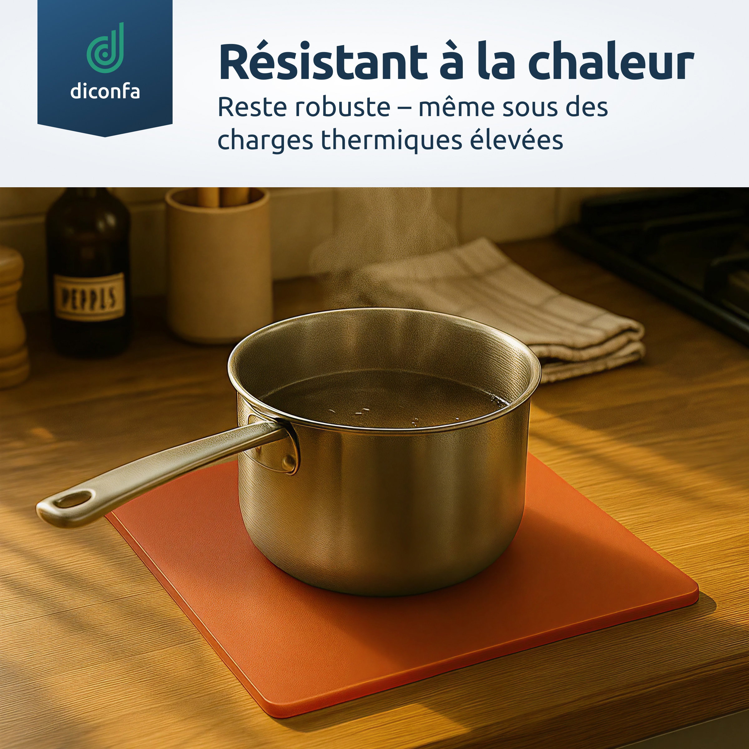 Plaque en silicone rouge sur mesure