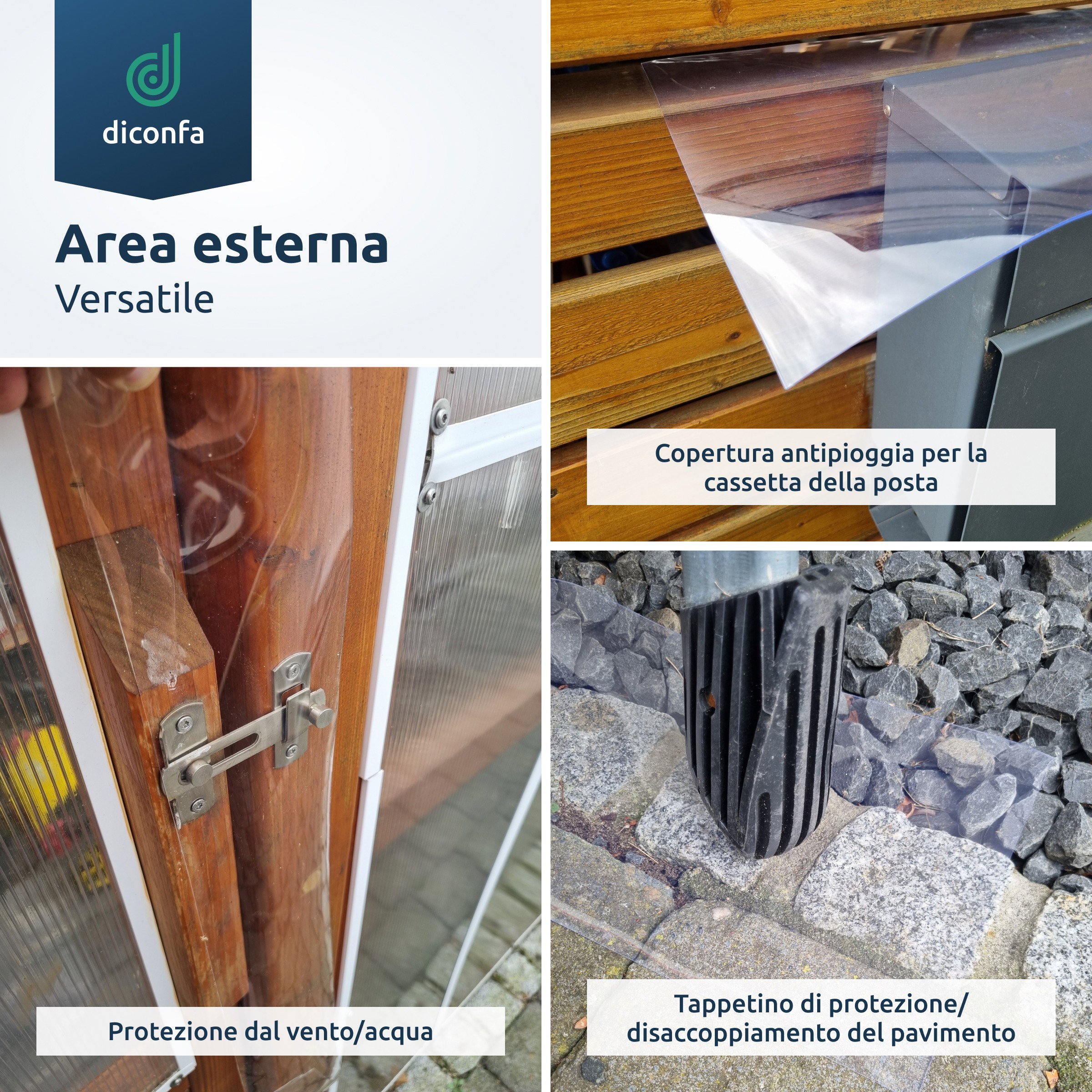 Strisce in PVC trasparente su misura