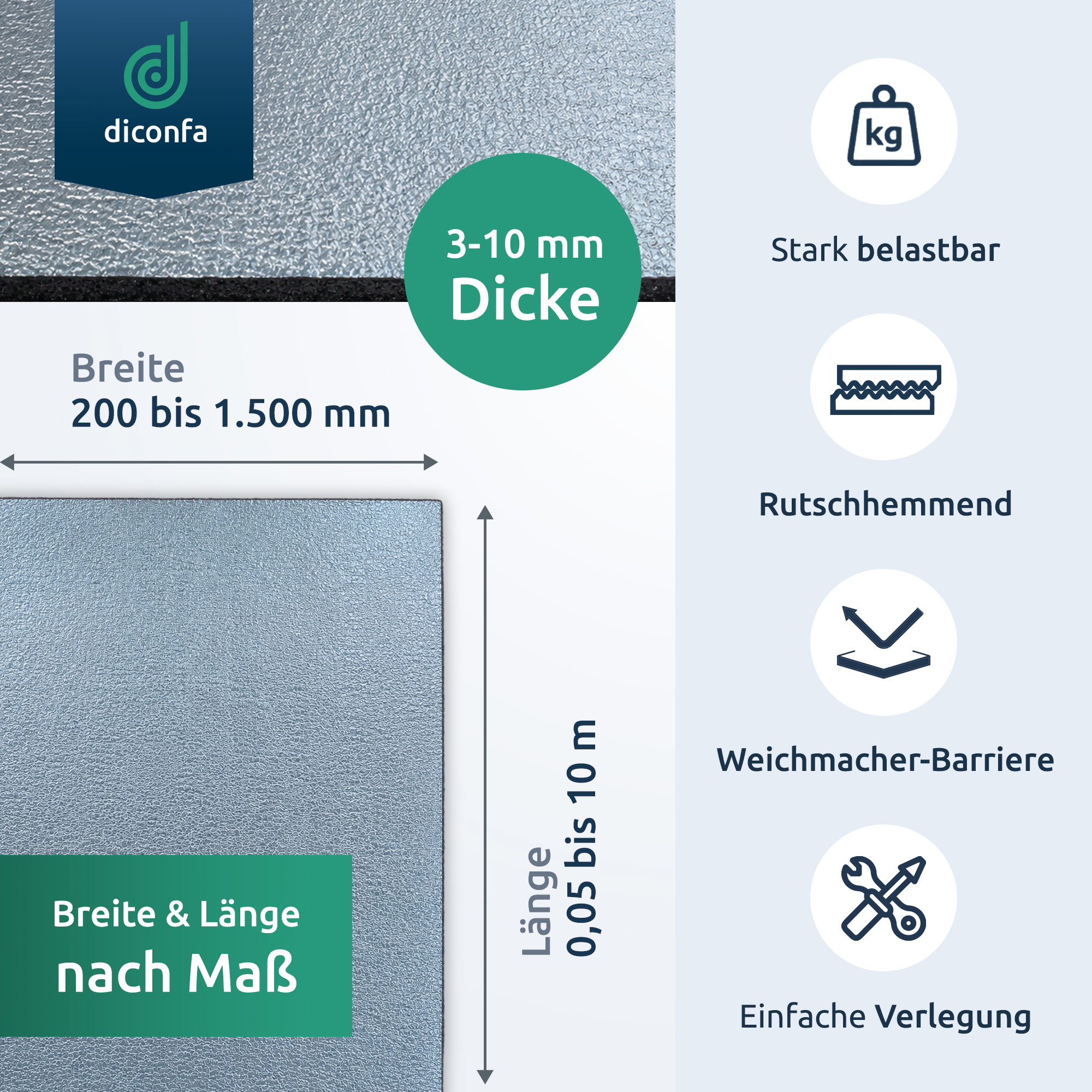 Building protection mat aluminium-laminated custom size