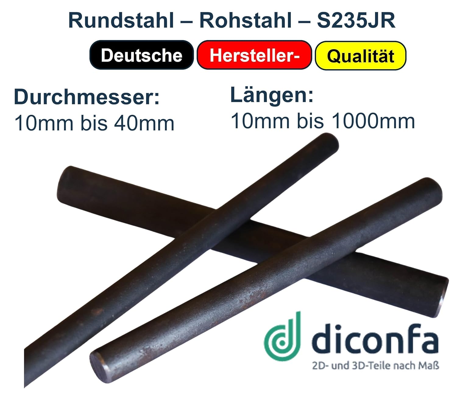 Acciaio tondo tondo S235-JR ST-37 su misura