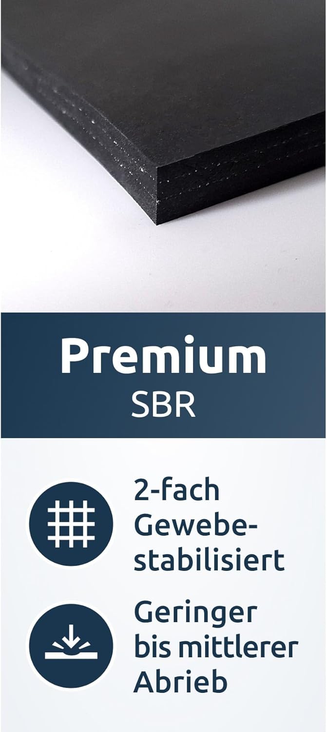 Gummistreifen SBR mit Gewebeeinlage nach Maß