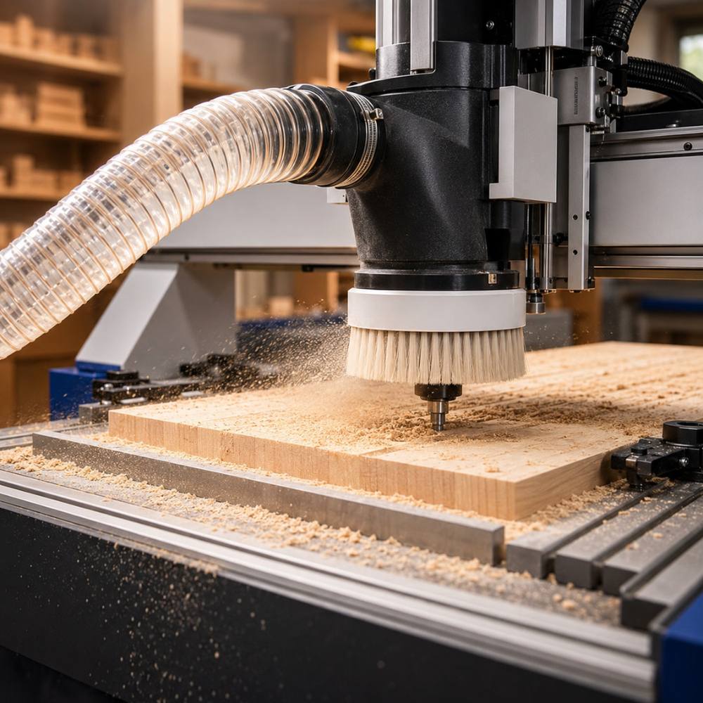 Anwendung Absaugschlauch CNC Frässmaschine