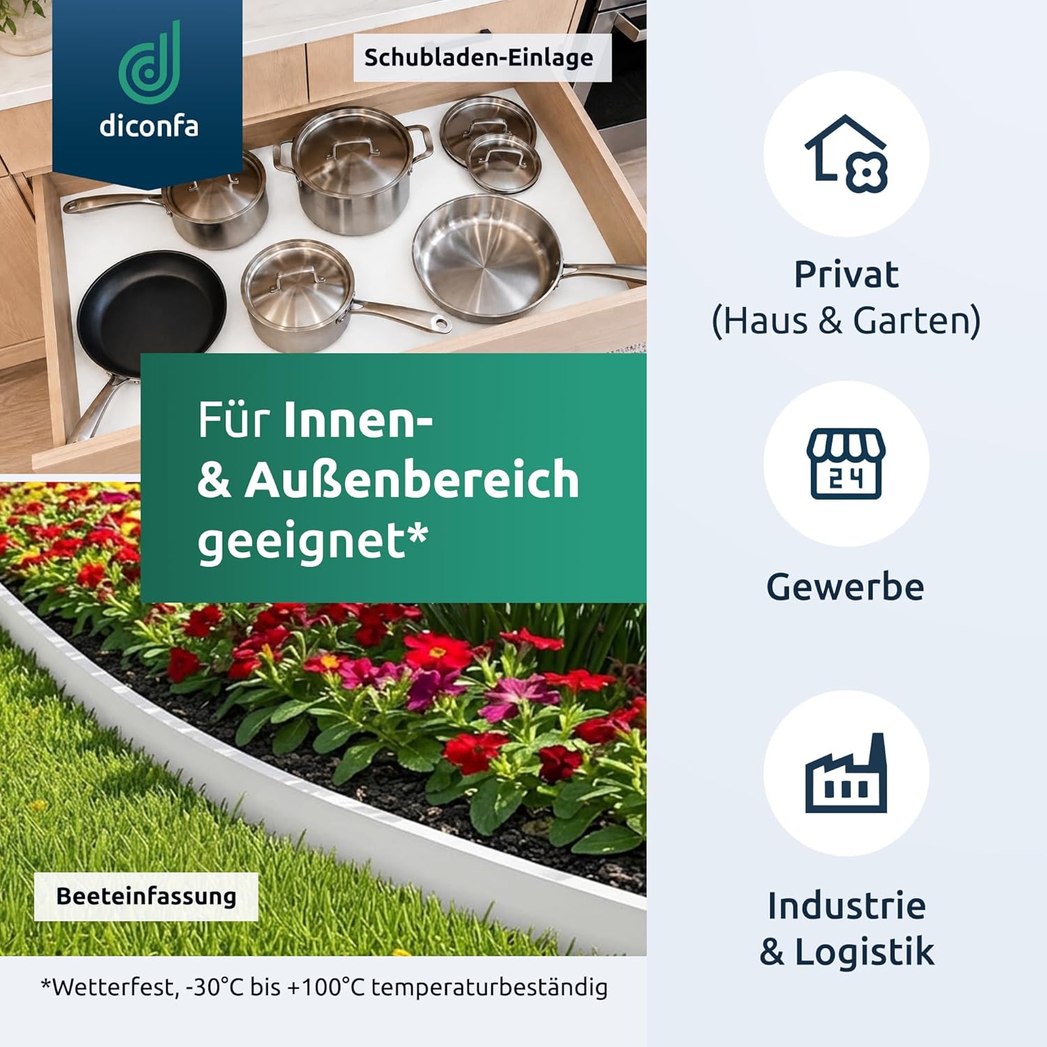 Gummistreifen EPDM/SBR weiß nach Maß
