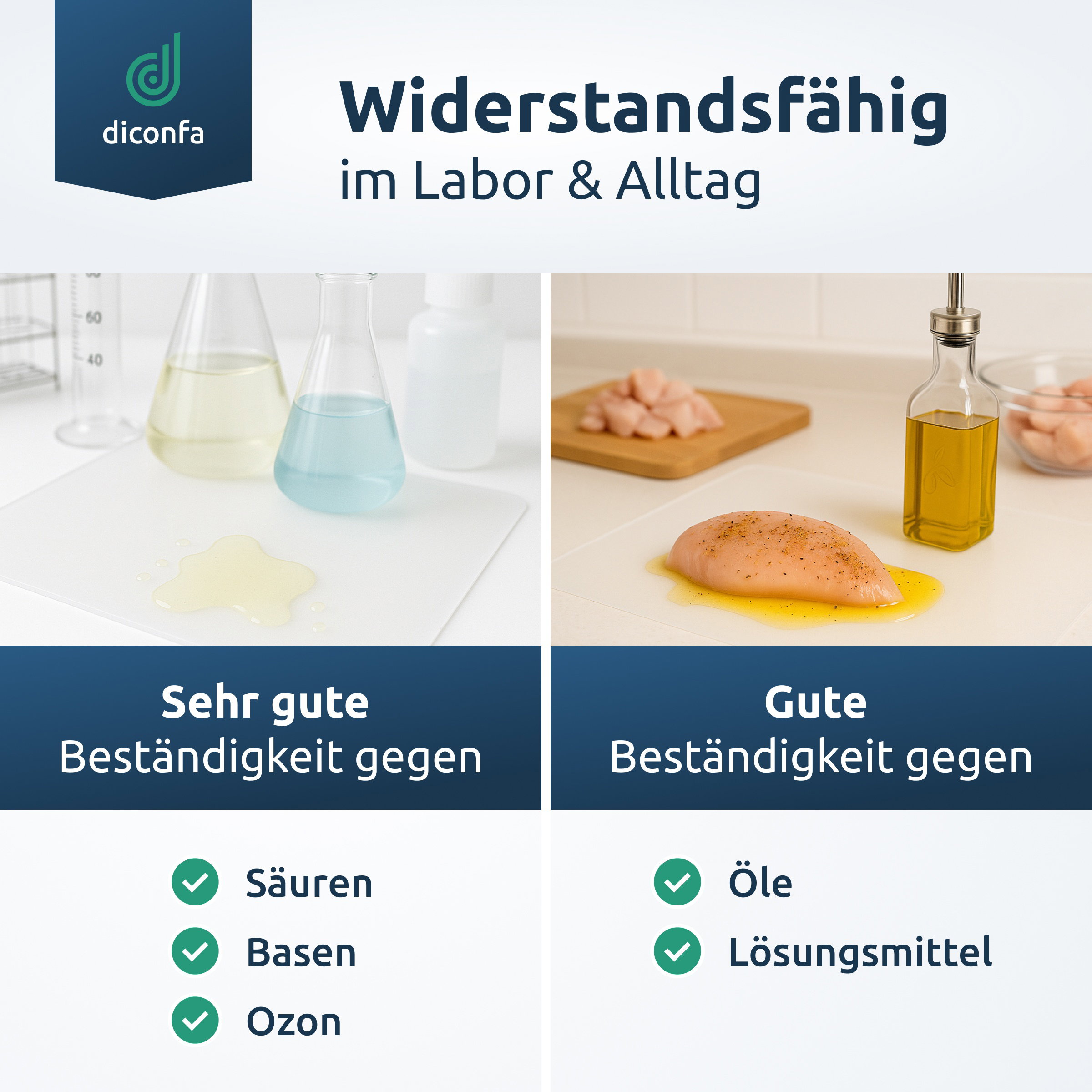 Piastra in silicone su misura