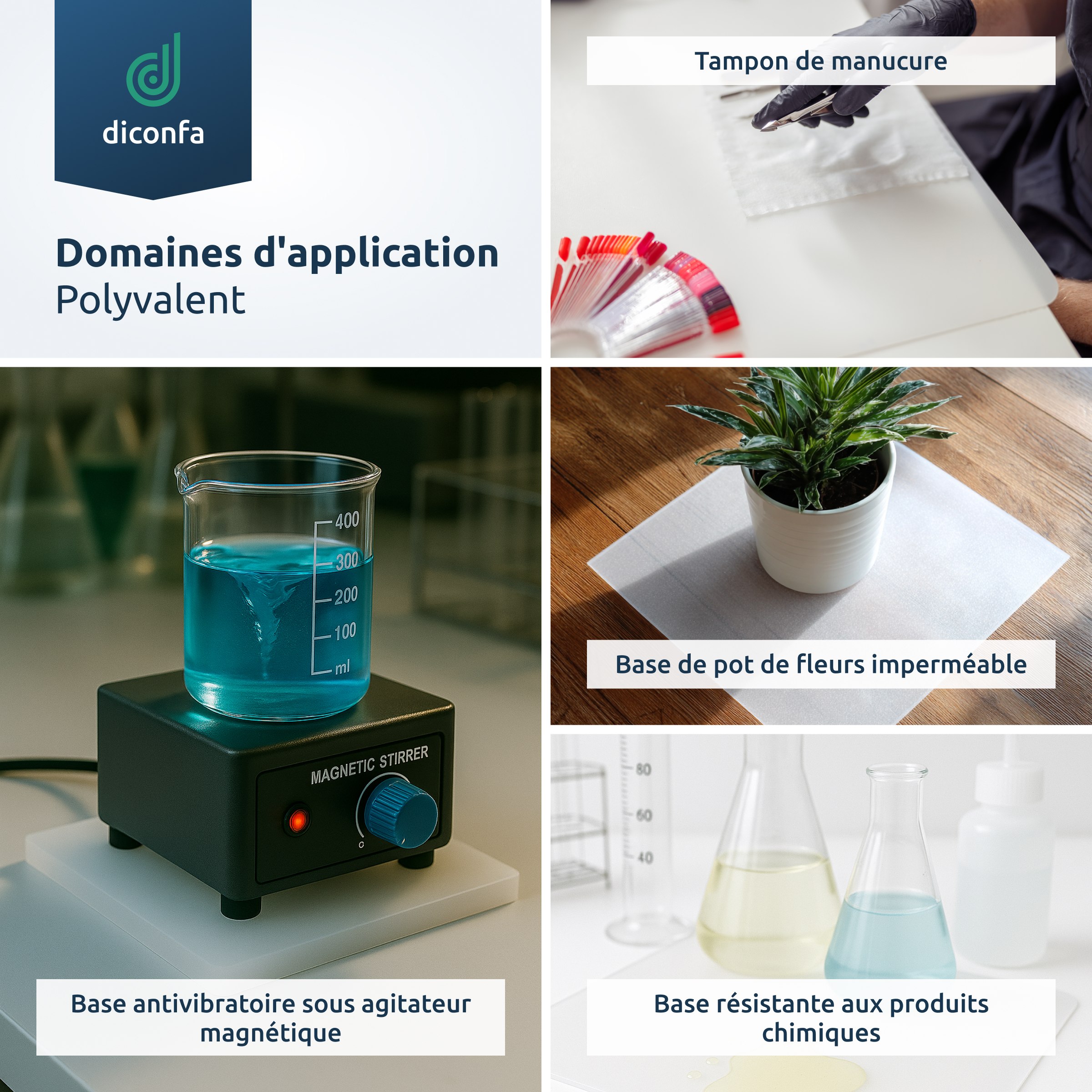Plaque en silicone diconfa sur mesure