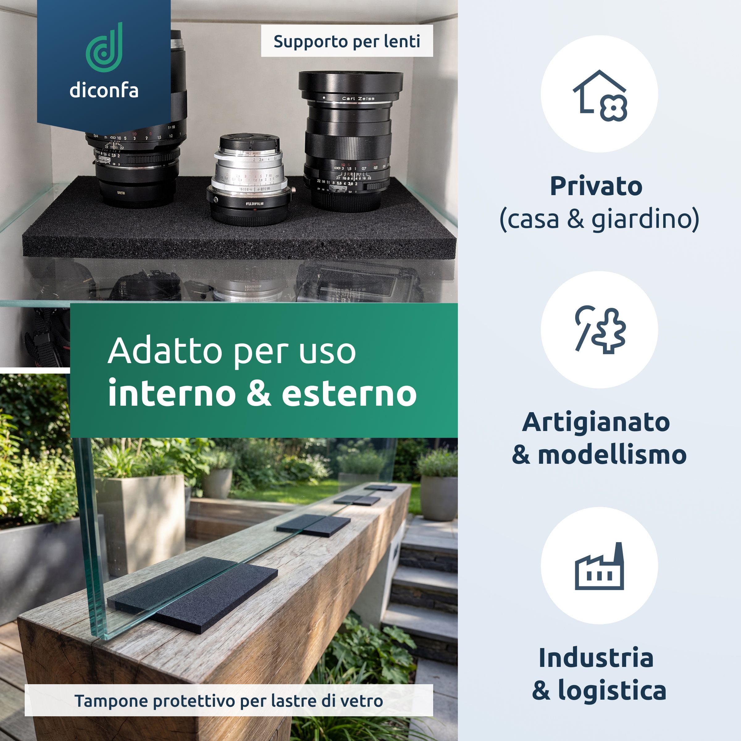 Lastra in schiuma di gomma cellulare EPDM ca. formato DIN A4 - autoadesiva