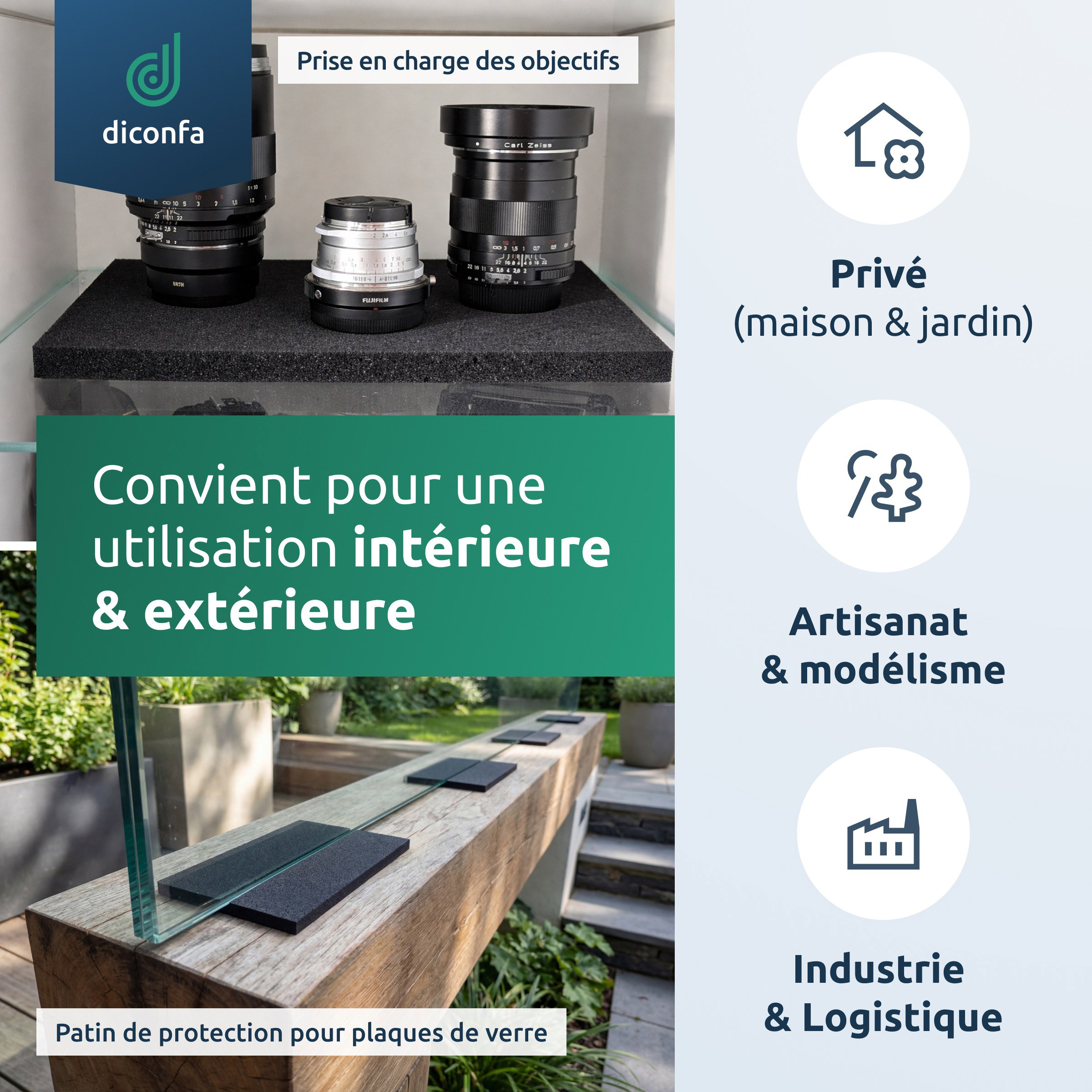 plaque de mousse en caoutchouc cellulaire EPDM env. DIN A4 – sans face adhésive