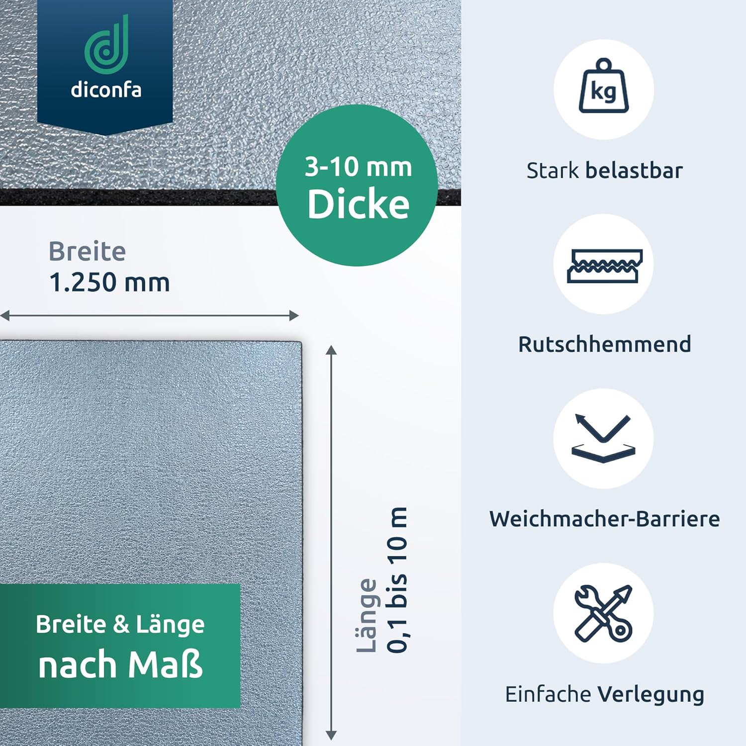 Bautenschutzmatte alukaschiert nach Maß