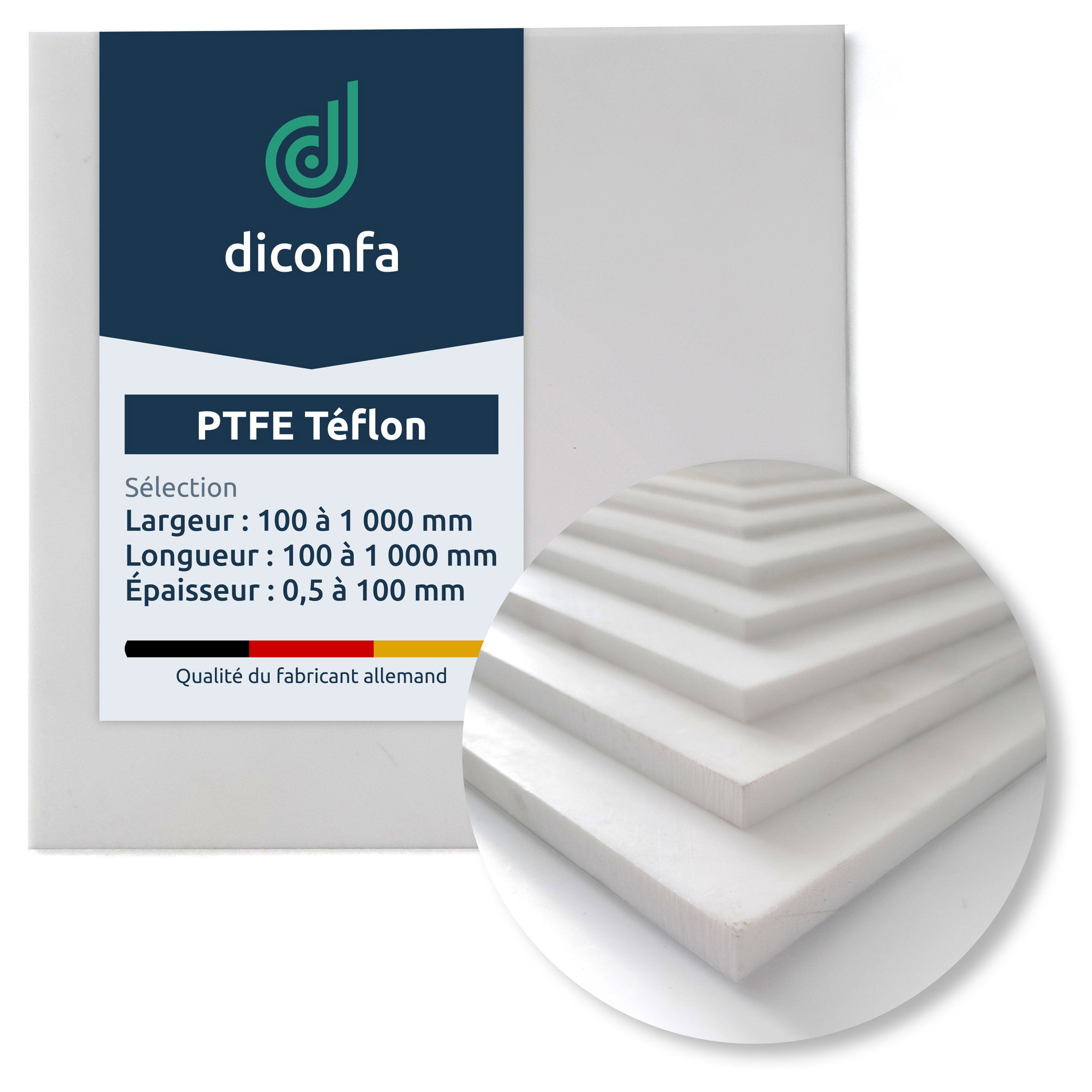 Plaque PTFE Teflon sur mesure diconfa
