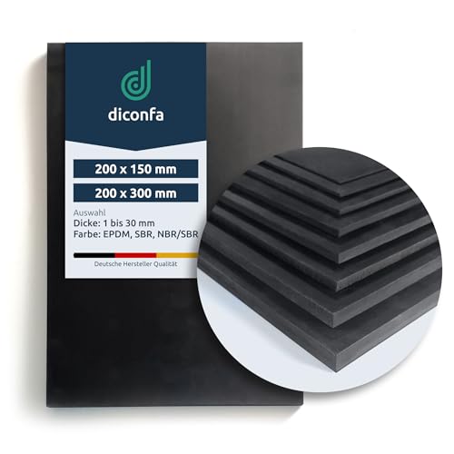 Tappetino in gomma DIN A4 o A5 in EPDM