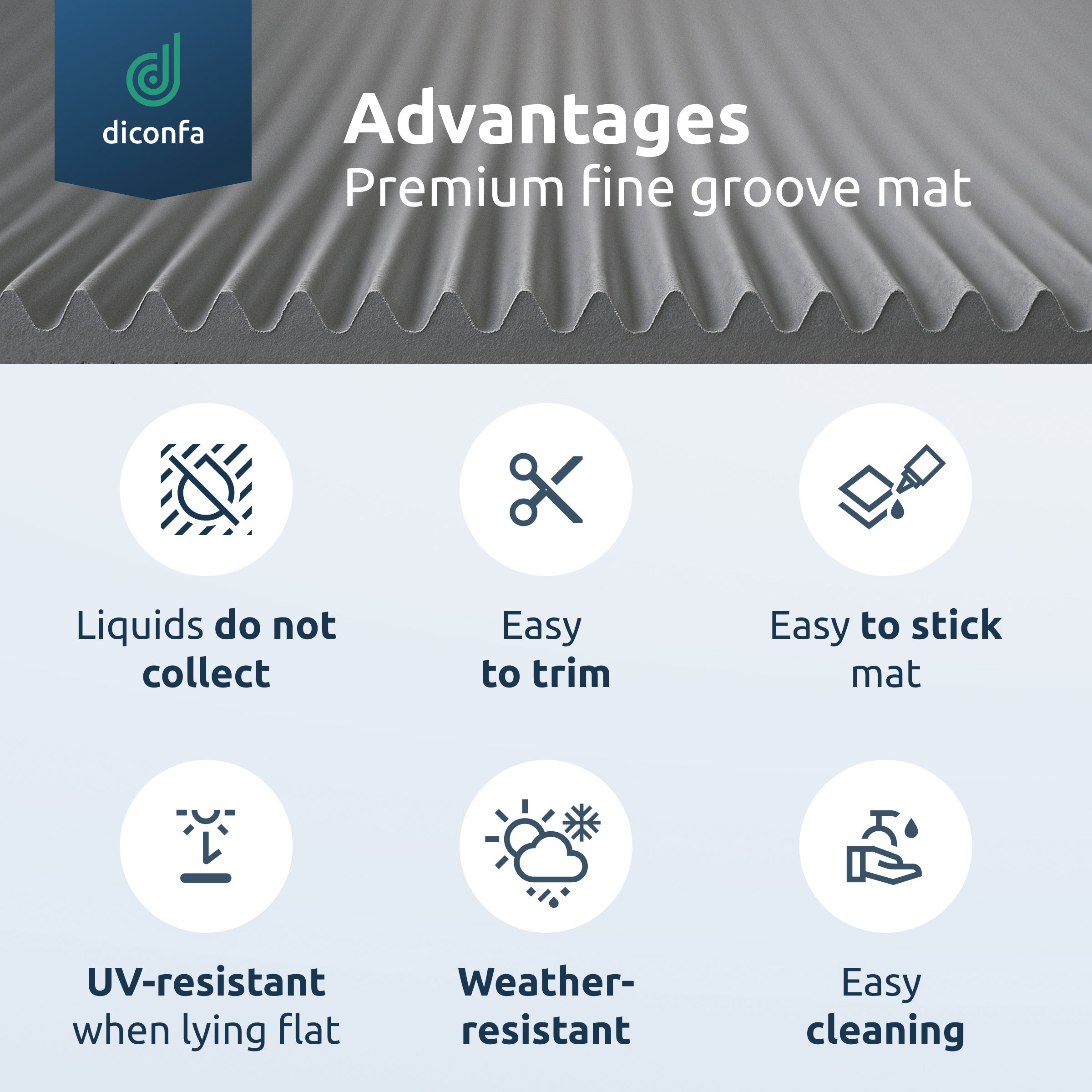 fine groove mat rubber mat 3 mm thick grey made to measure