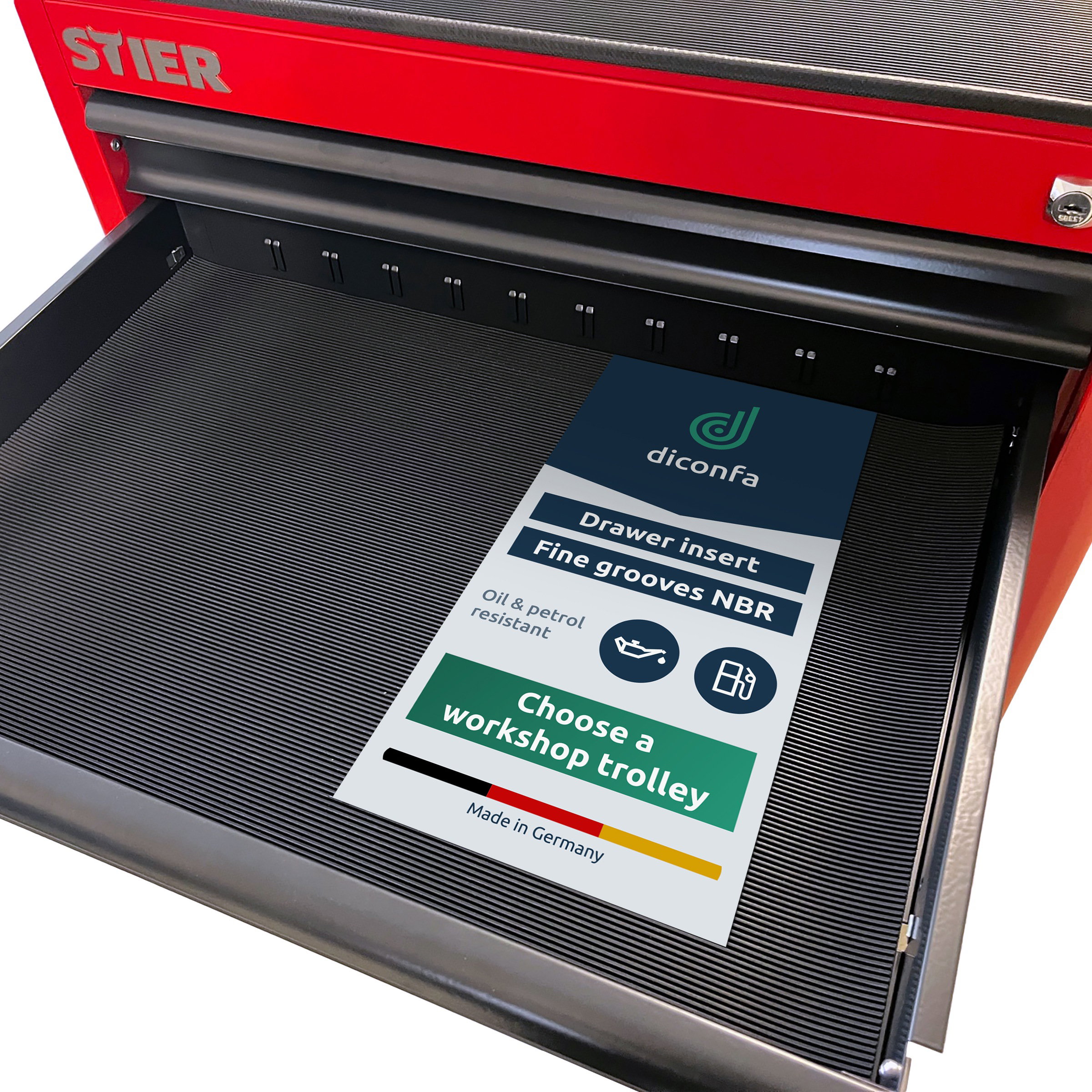 workshop drawer liner, various sizes – oil-resistant
