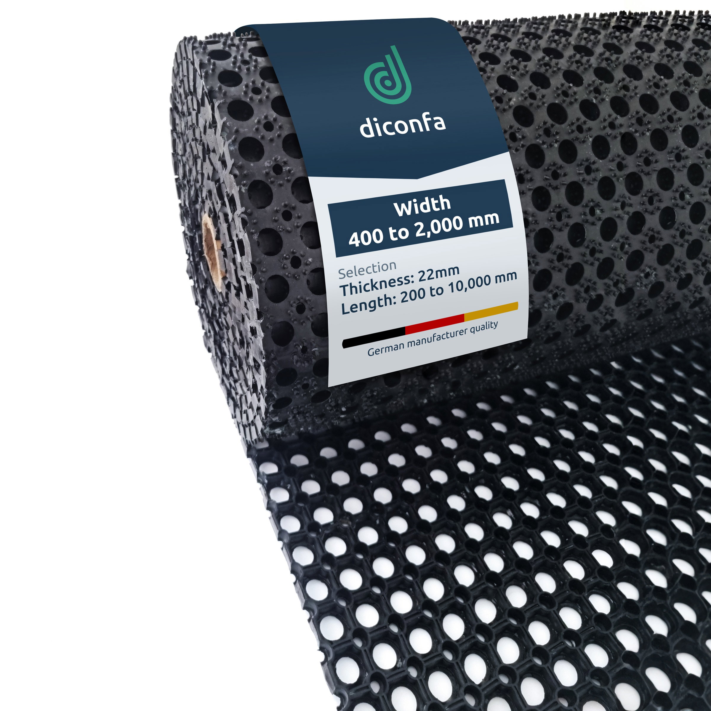 Ring Rubber Mat 22 mm Thick - made to measure