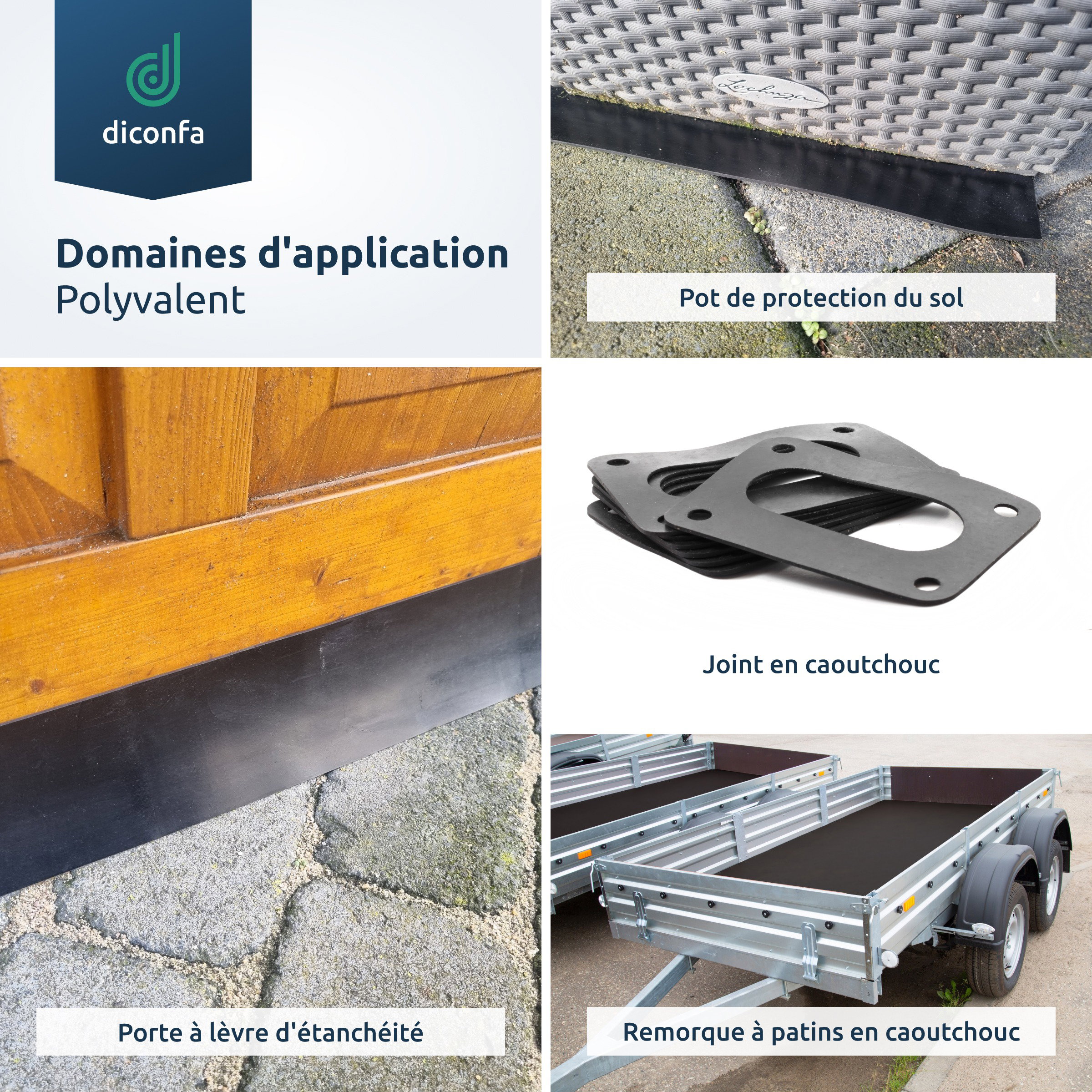 tapis en caoutchouc EPDM sur mesure