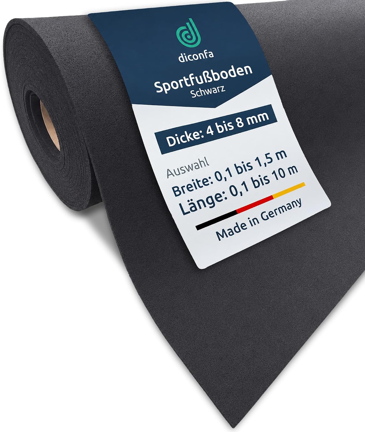 Sportboden Schwarz nach Maß