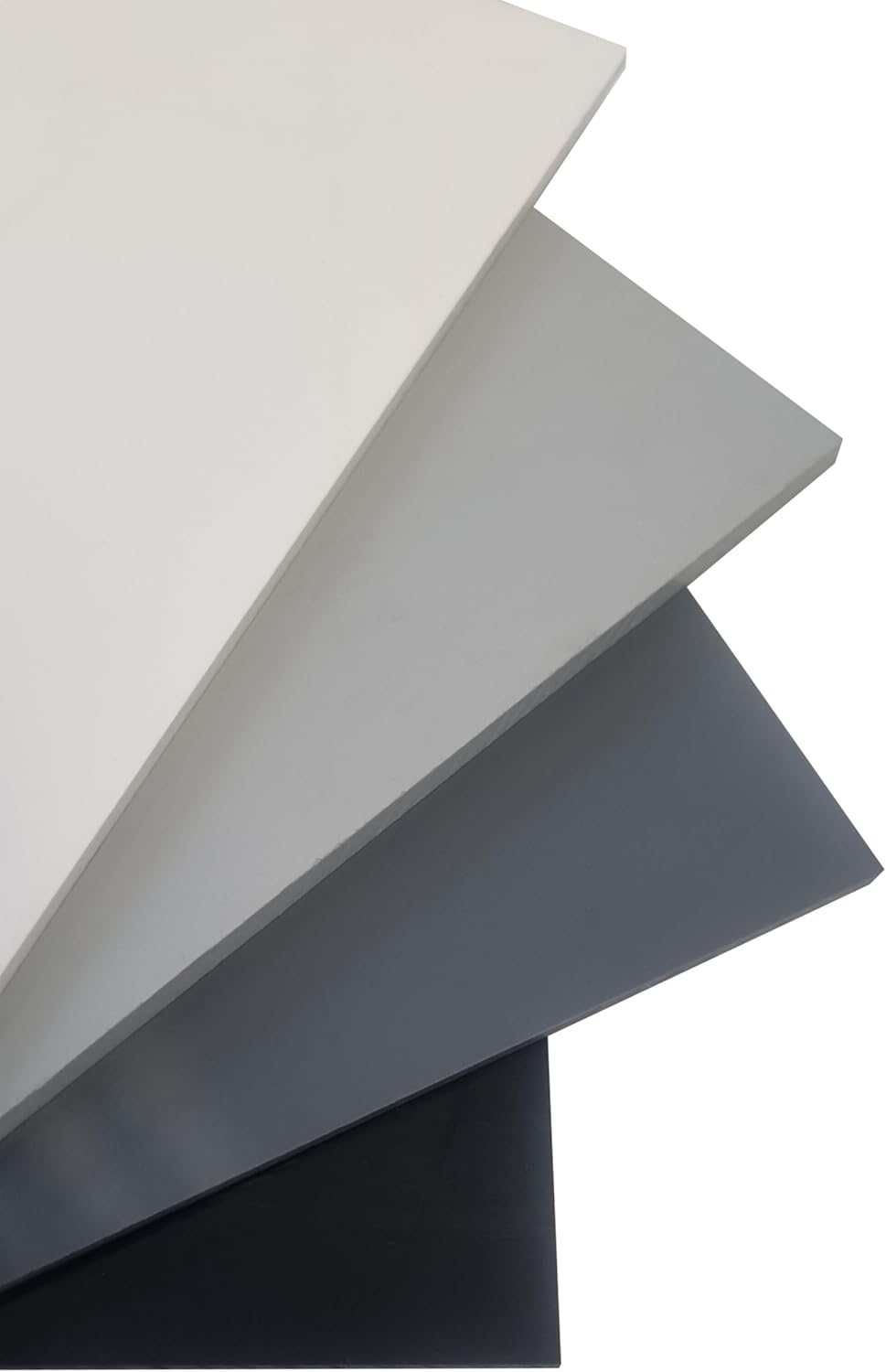diconfa Hart-PVC Kunststoffplatte natur weiß nach Maß 1–10 mm Stärke 100×100–1000×2000 mm Vollmaterial