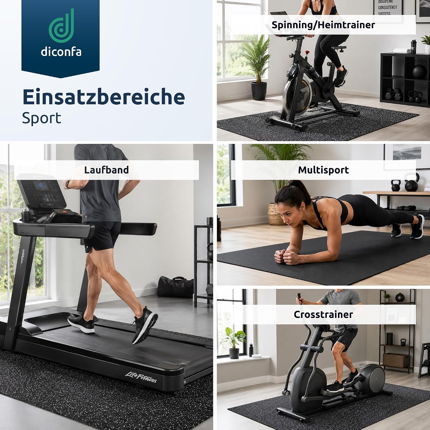Sportboden Schwarz nach Maß