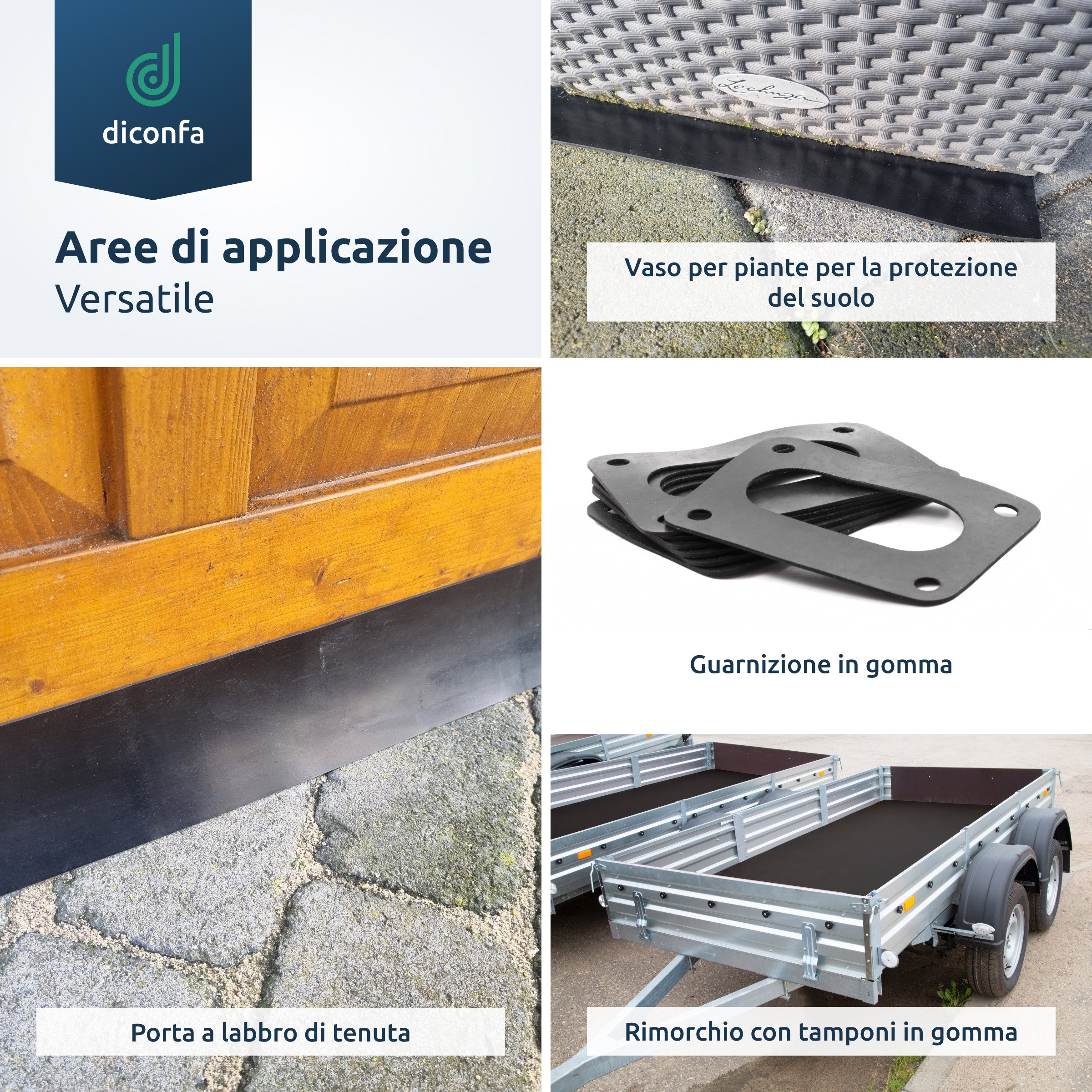 Tappetino in gomma EPDM su misura