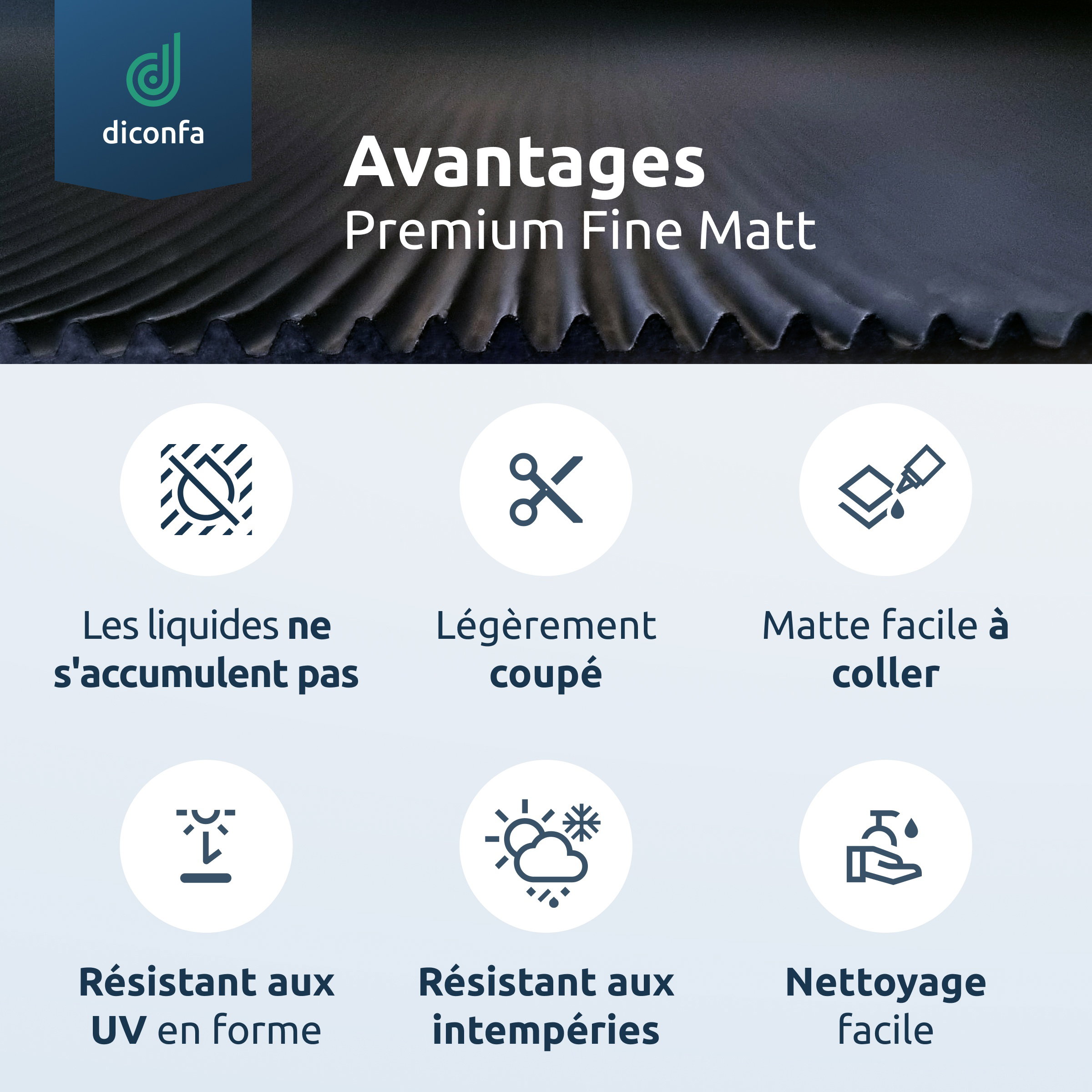 Tapis à fines rainures diconfa Tapis en caoutchouc 3 mm d'épaisseur noir sur mesure