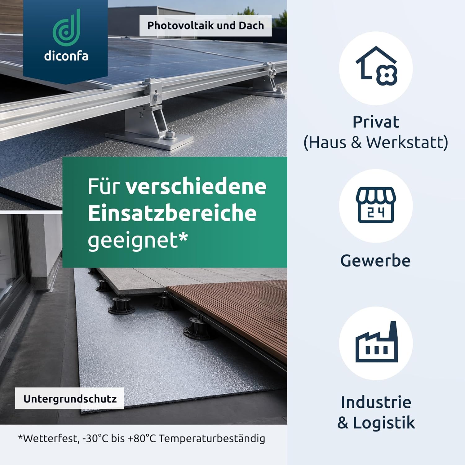 Bautenschutzmatte alukaschiert nach Maß