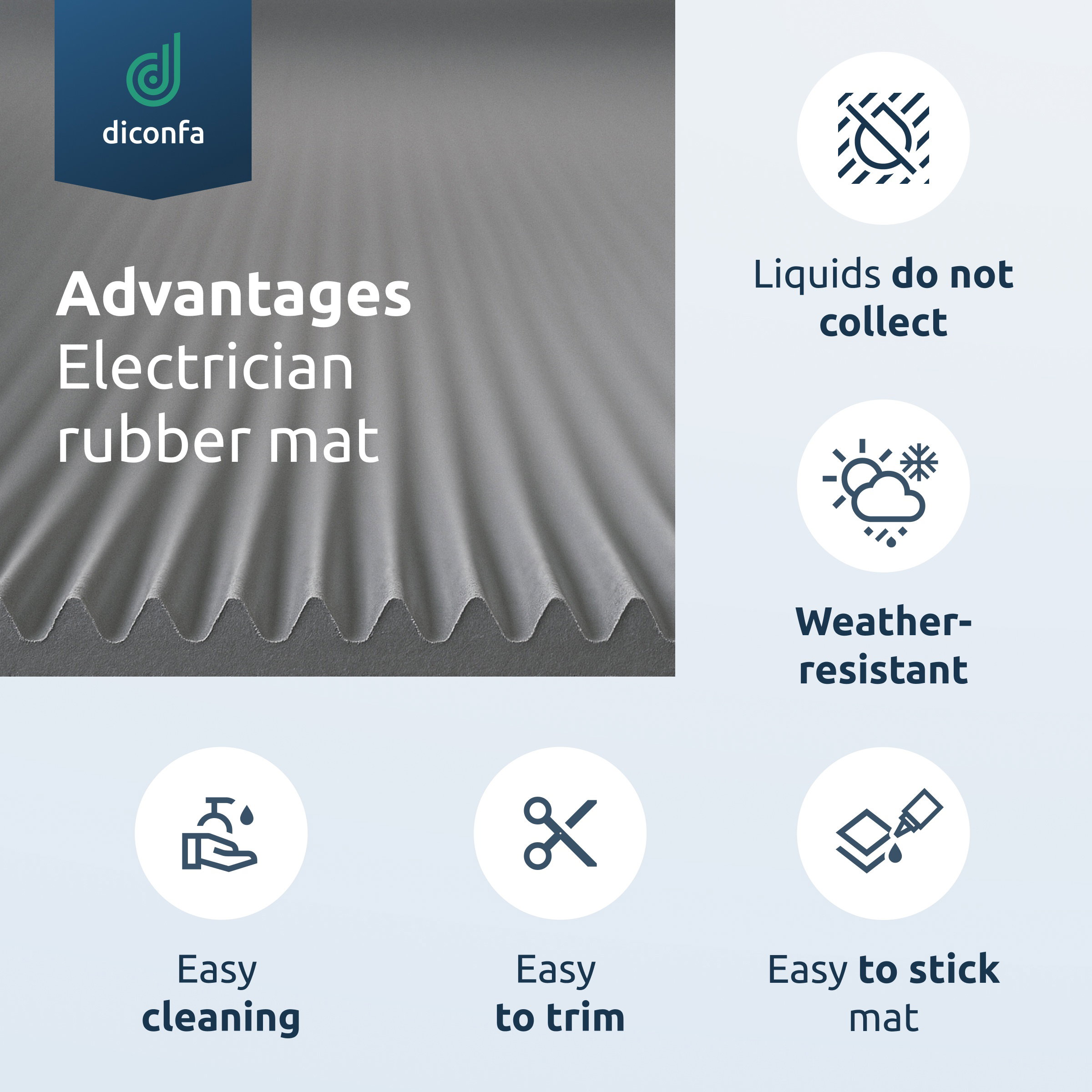 Profiline VDE insulating mat 4.5 mm grey up to 50,000 volts