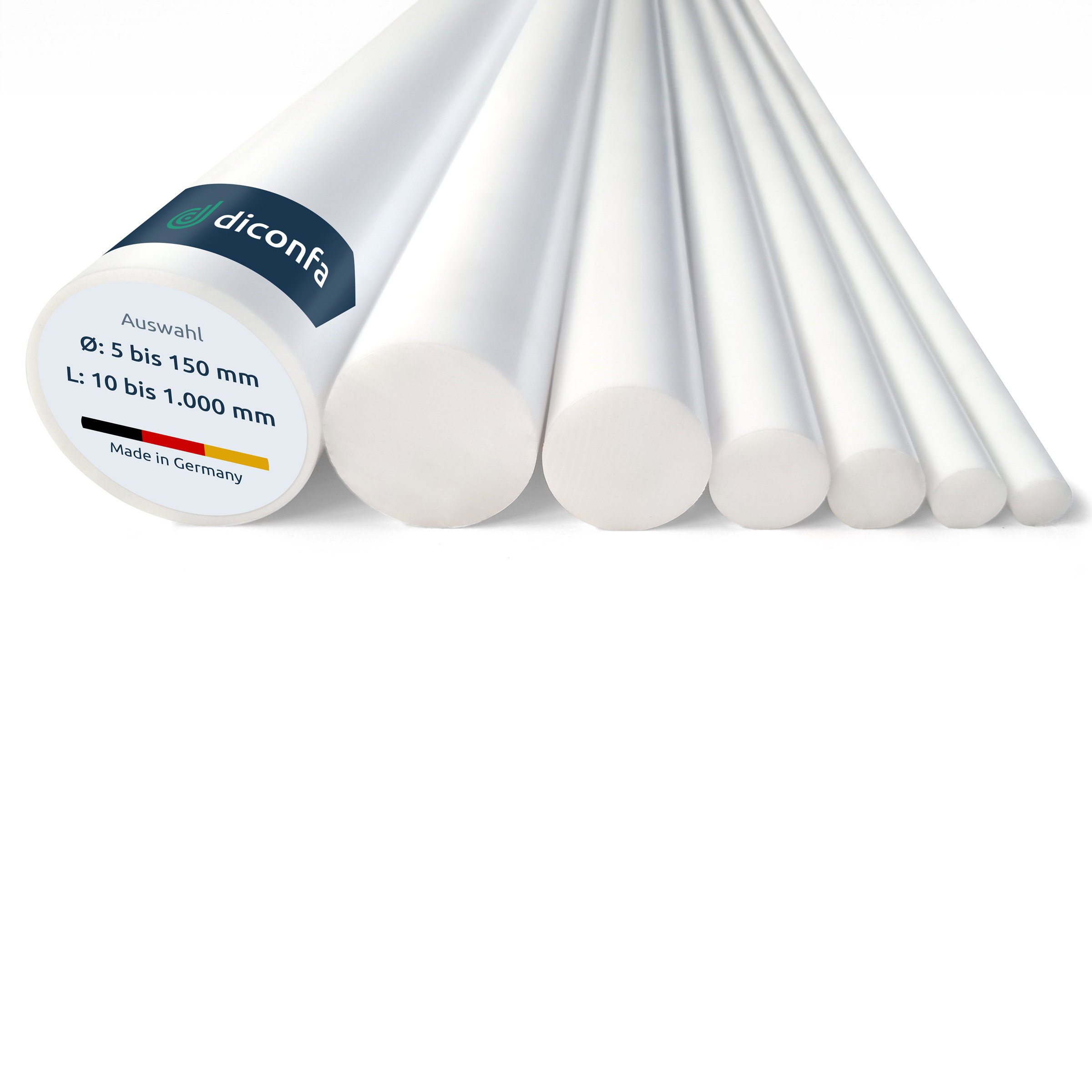 PTFE Teflon Rundstab nach Maß