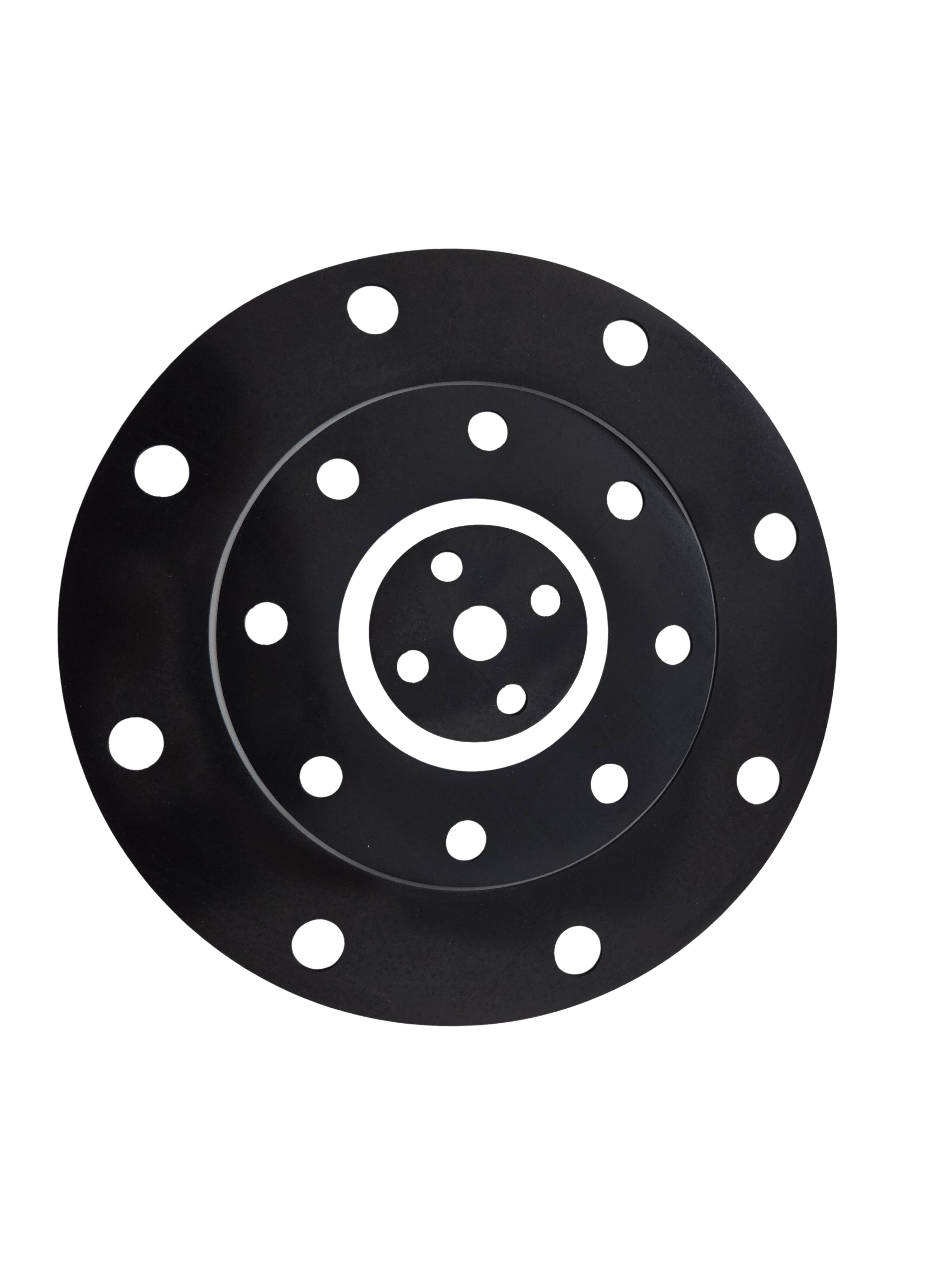 EPDM/SBR Flanschdichtung mit Löchern 3 mm stark