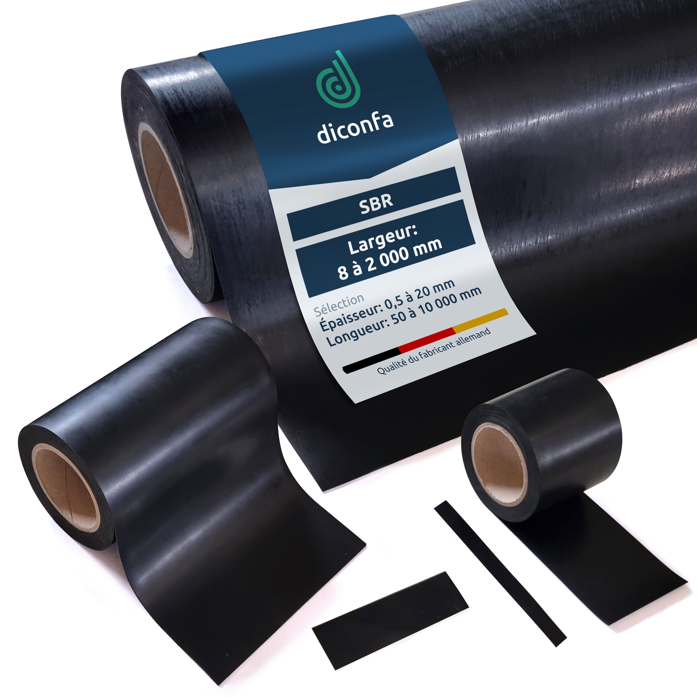 Bandes en caoutchouc diconfa sur mesure