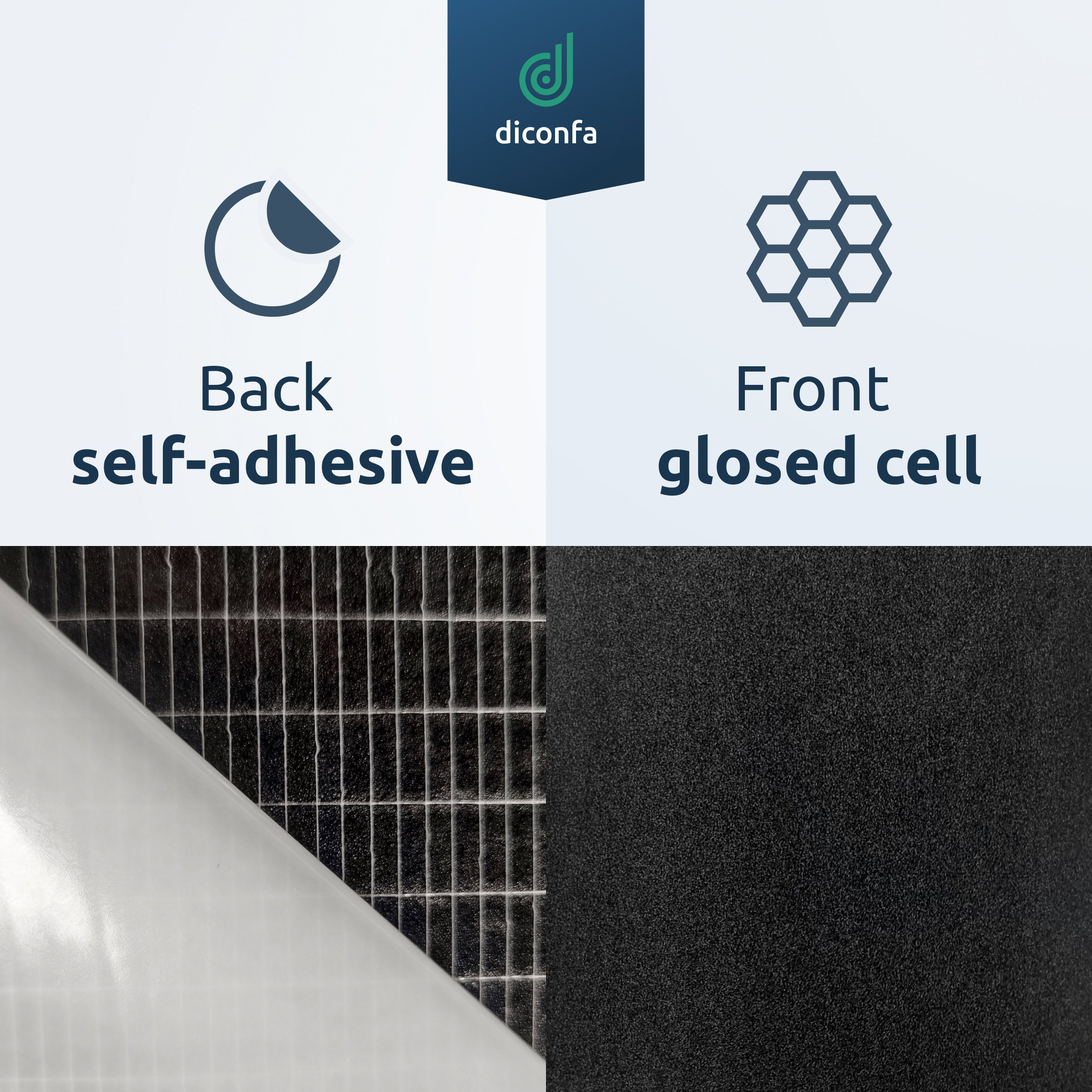 EPDM cellular rubber foam sheet approx. DIN A4 – self-adhesive