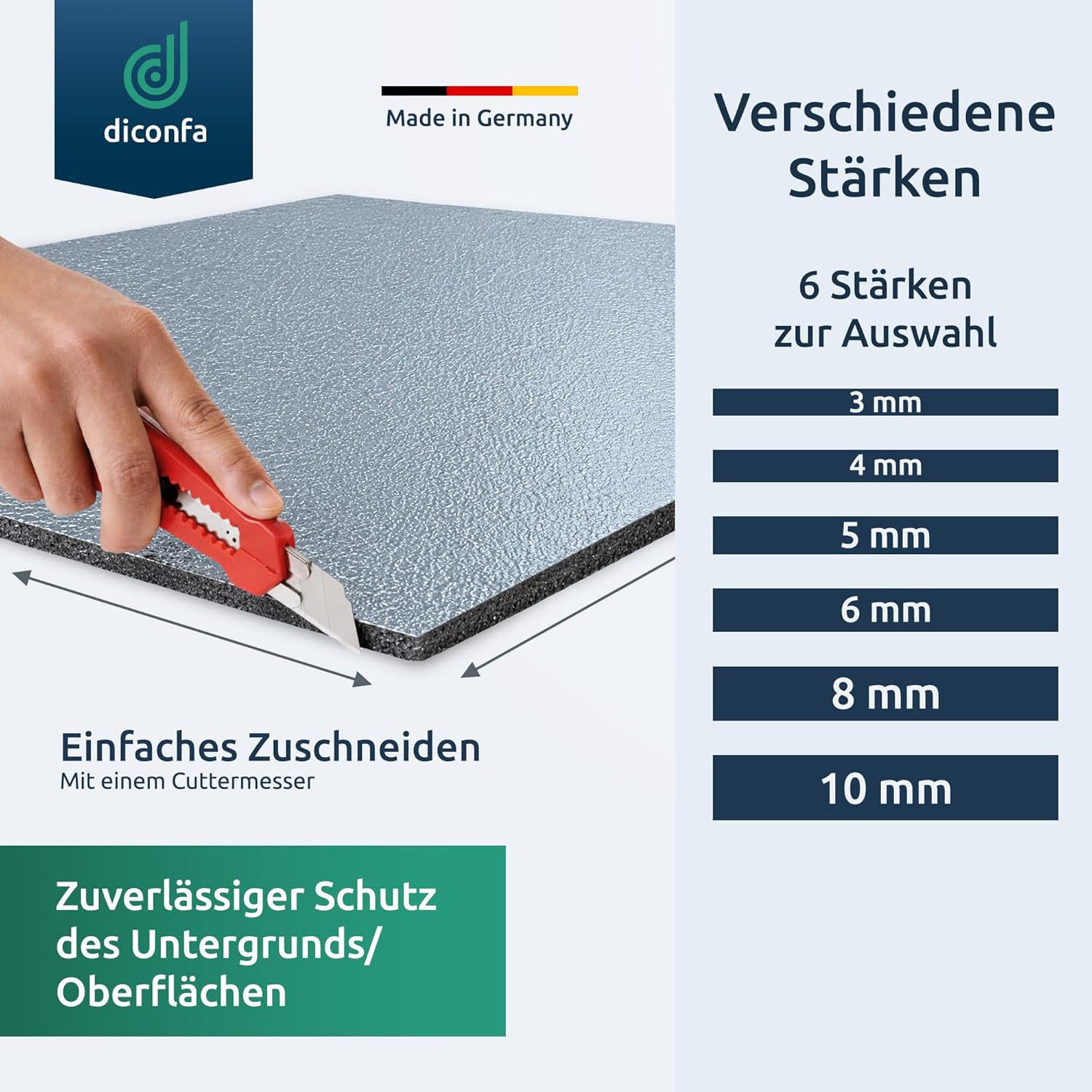 Bautenschutzmatte alukaschiert nach Maß