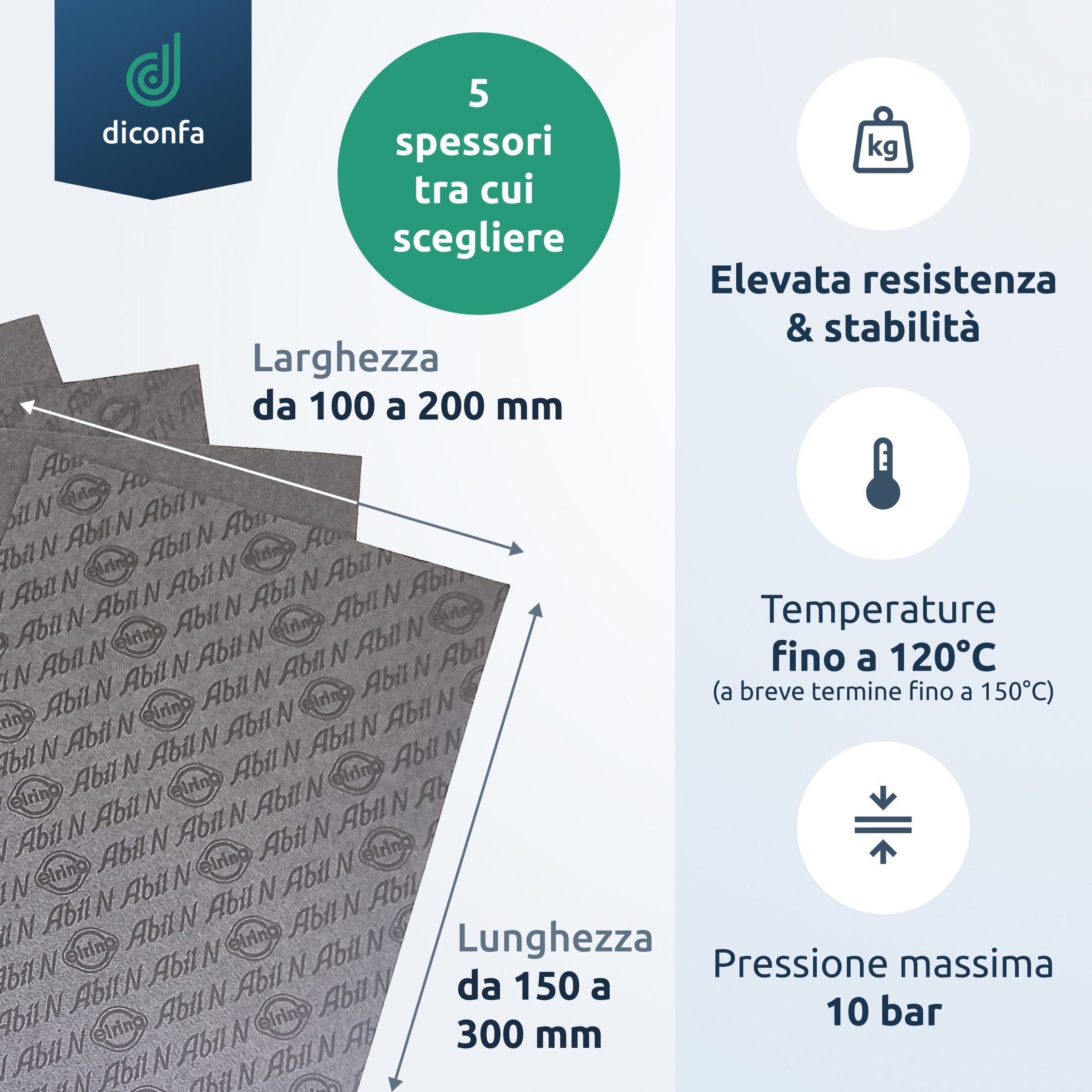 Carta per guarnizioni ABIL N – diverse dimensioni