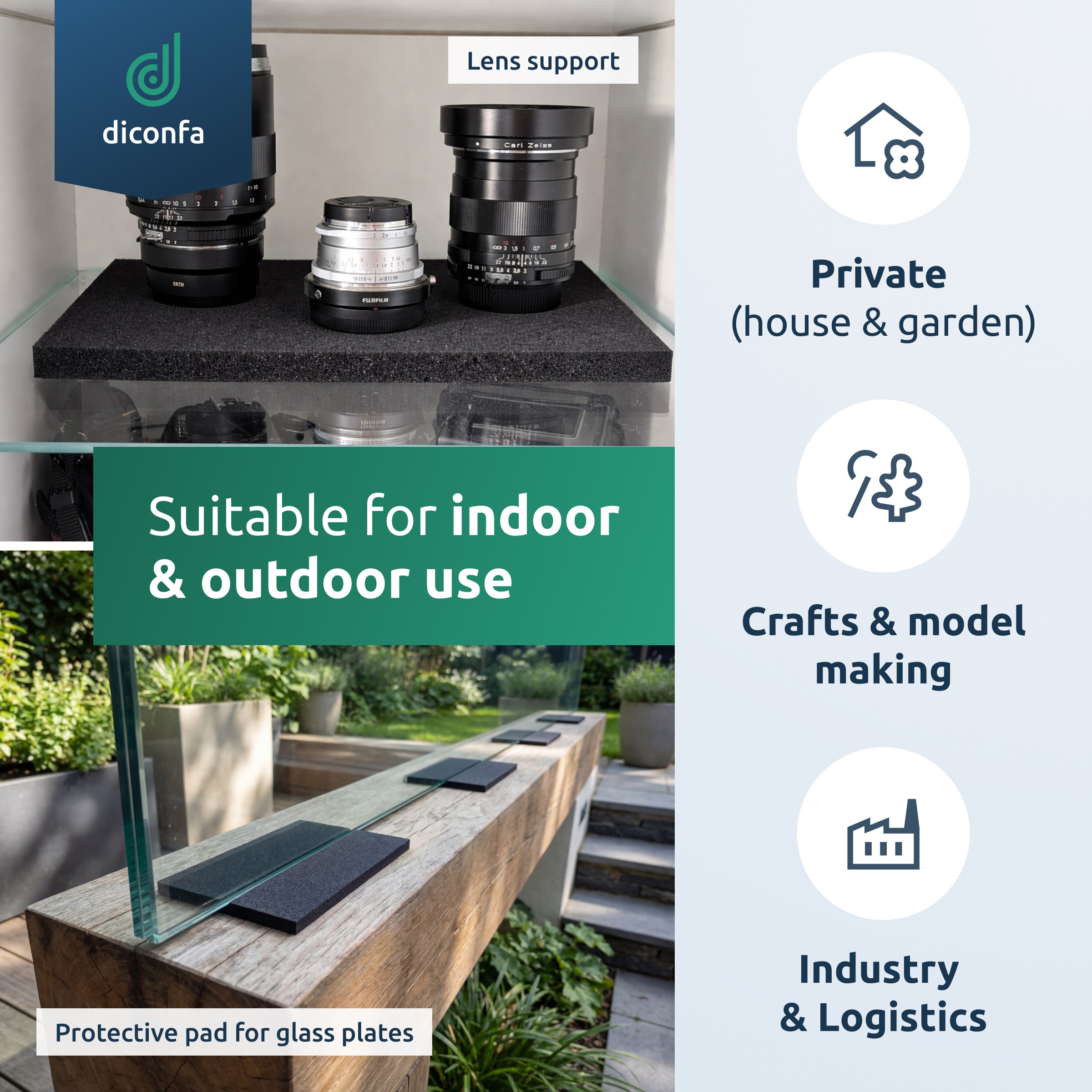 EPDM cellular rubber foam sheet approx. DIN A4 – without adhesive backing