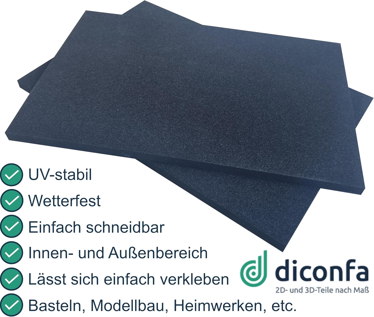 Zellkautschuk EPDM Schaumstoffplatte verschiedene Größen