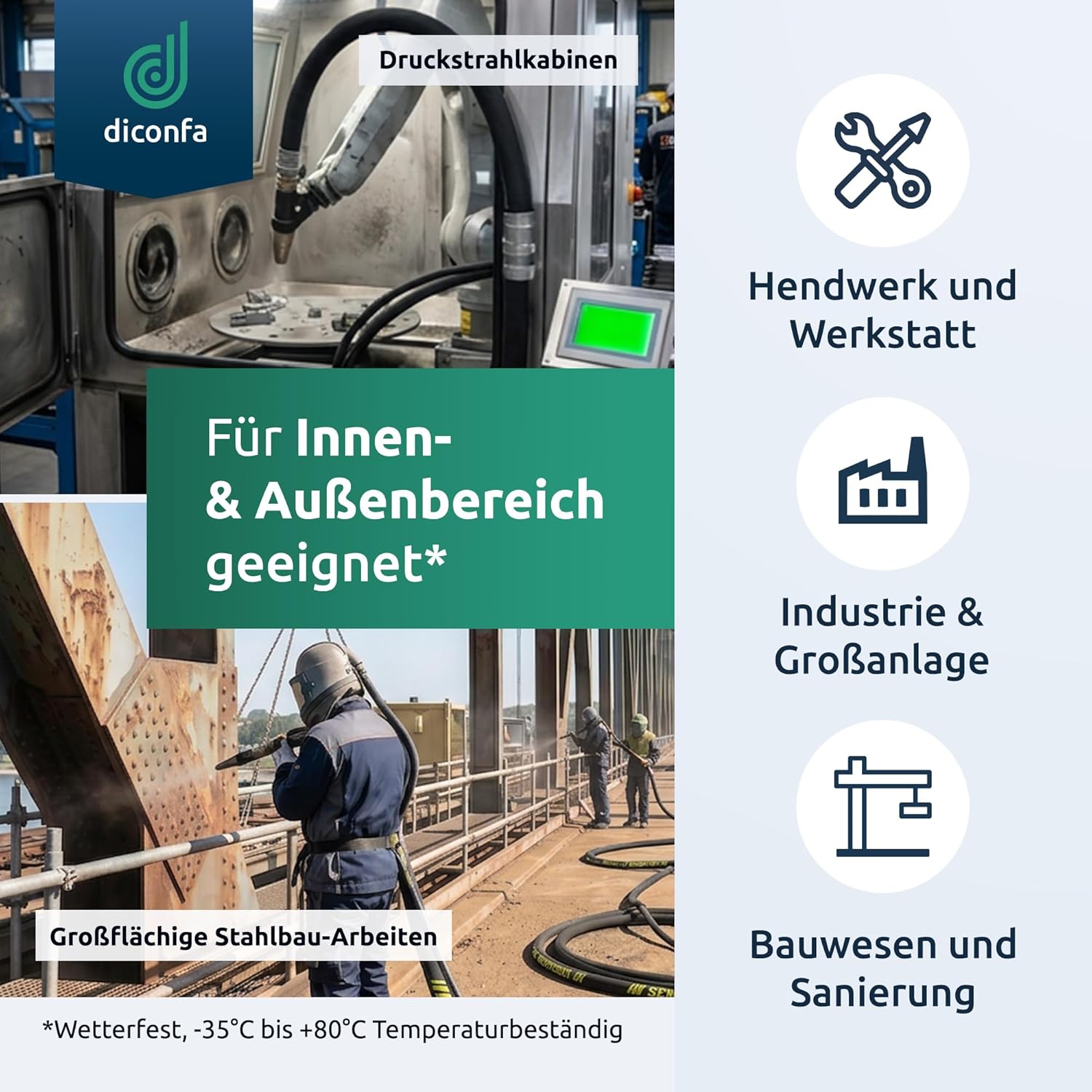 PROFI Sandstrahlschlauch SM1 STRAHLMEISTER nach Maß