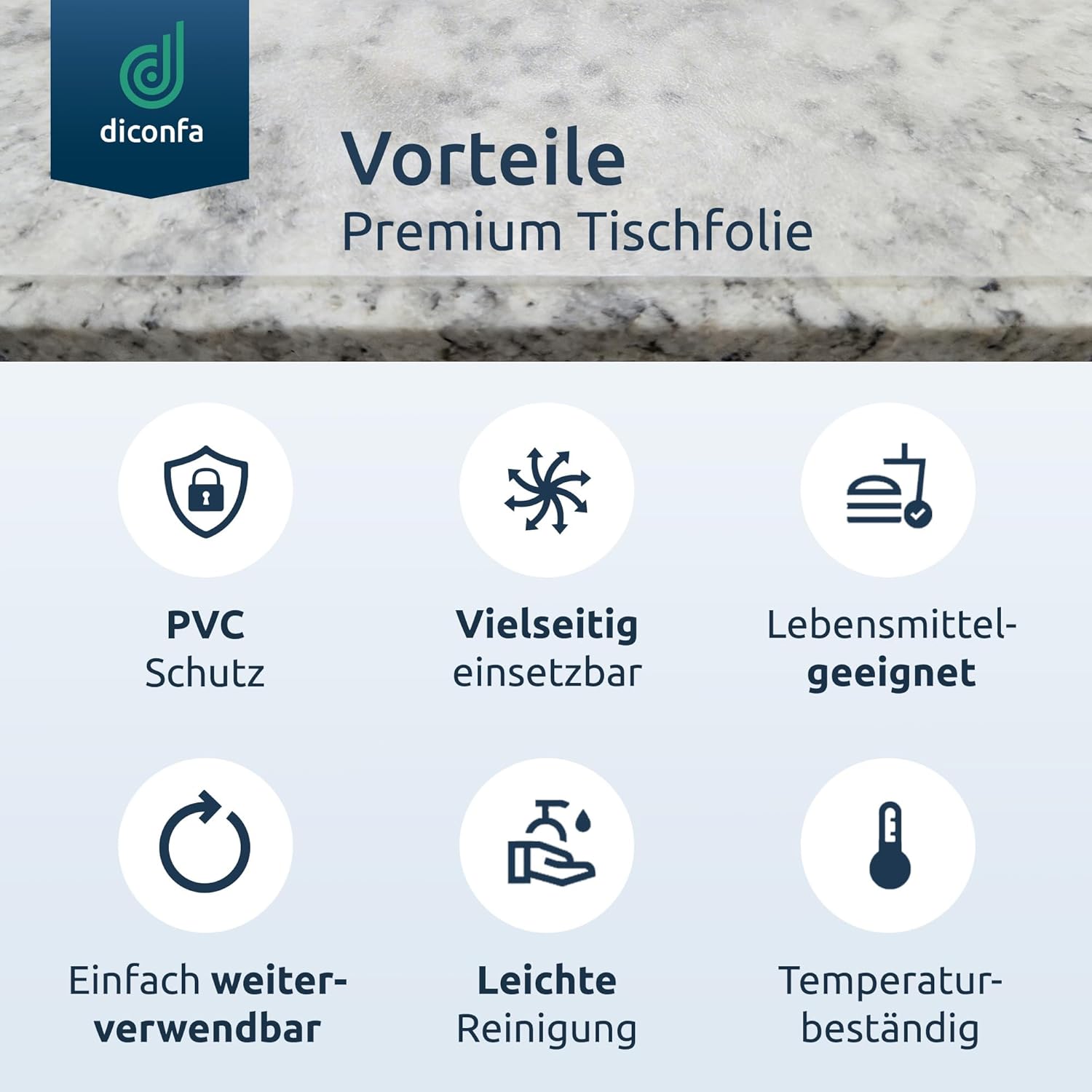Tischfolie satiniert 45 Grad V-Kante nach Maß