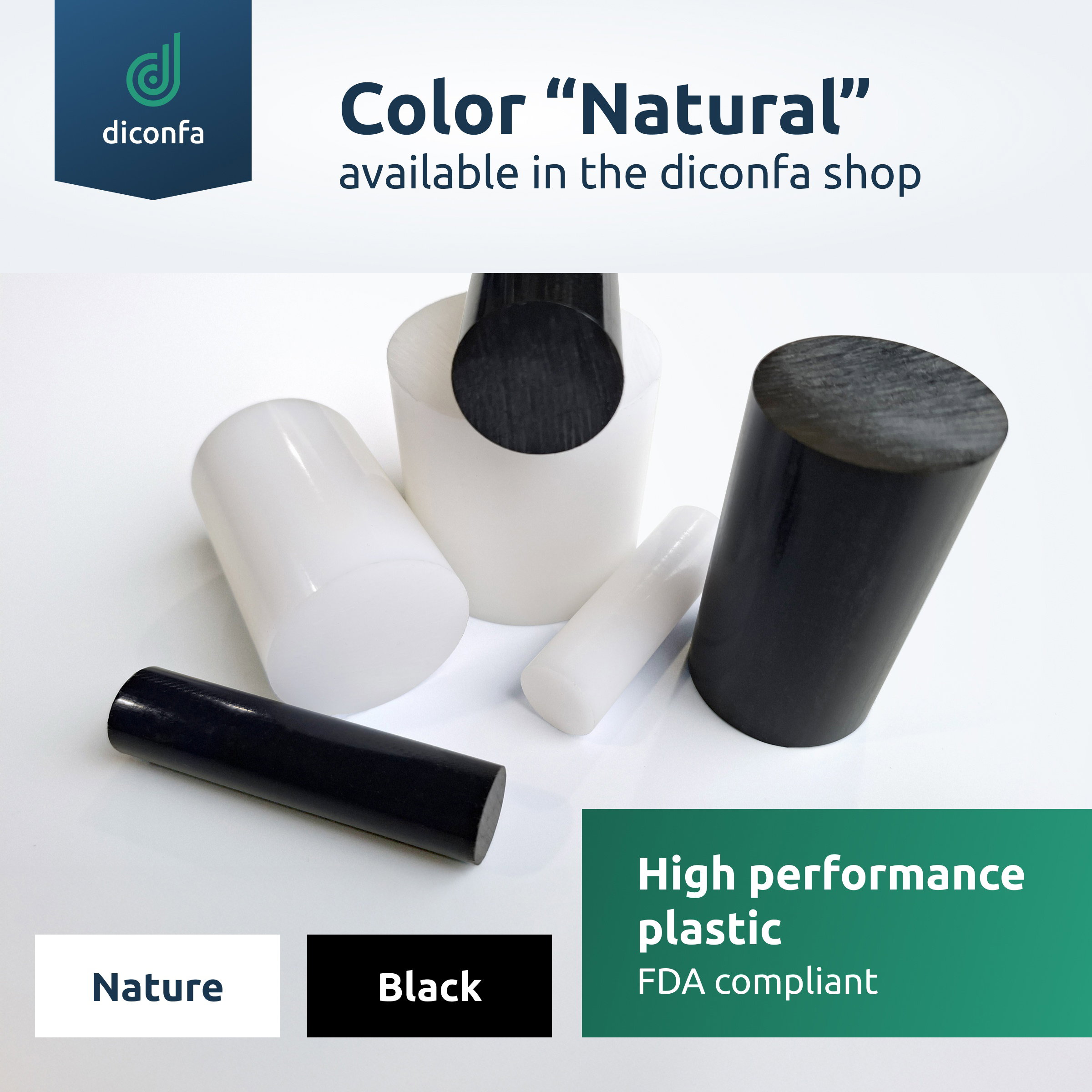black POM Round Rod - made to measure