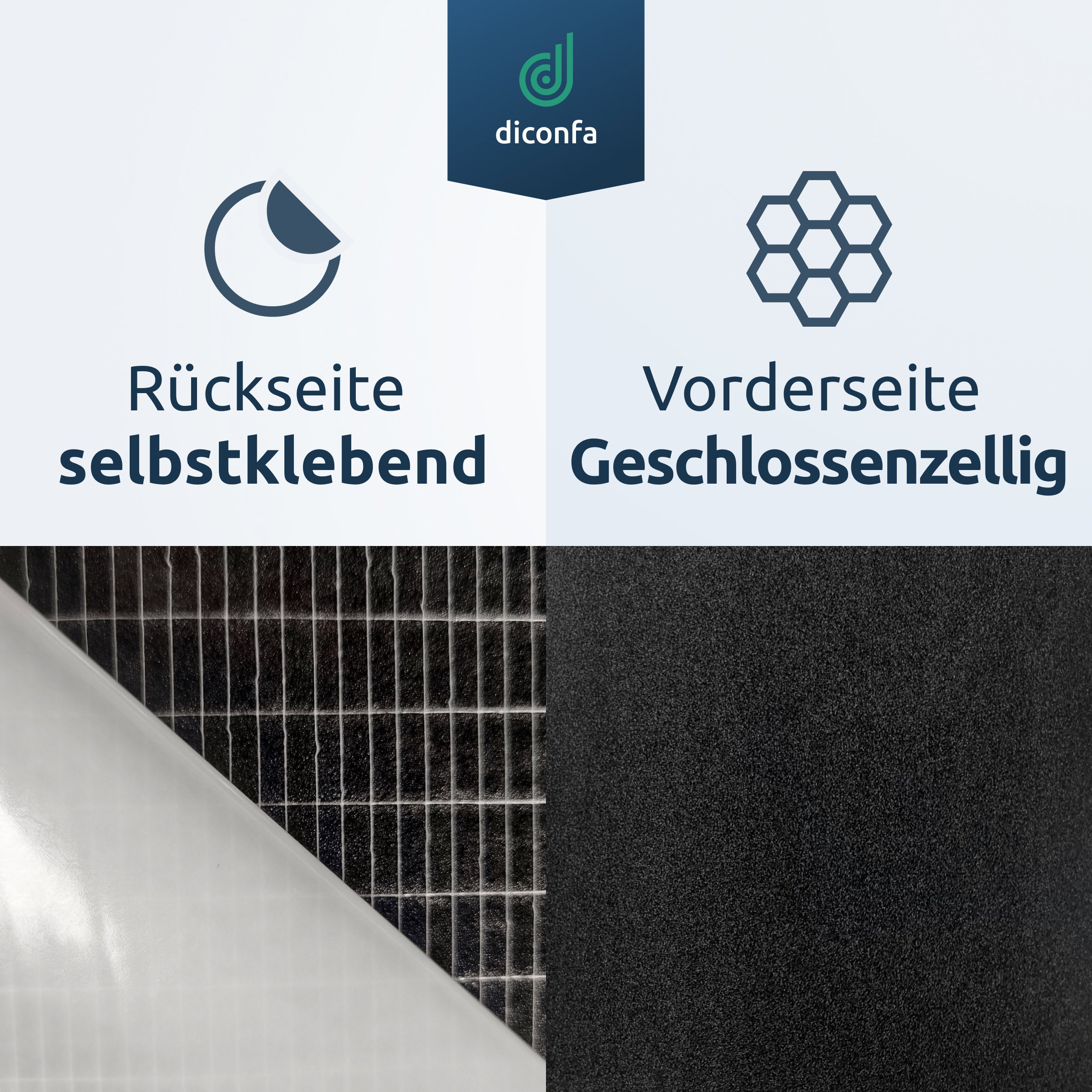 Zellkautschuk EPDM Schaumstoffplatte ca. DIN A4 - selbstklebend
