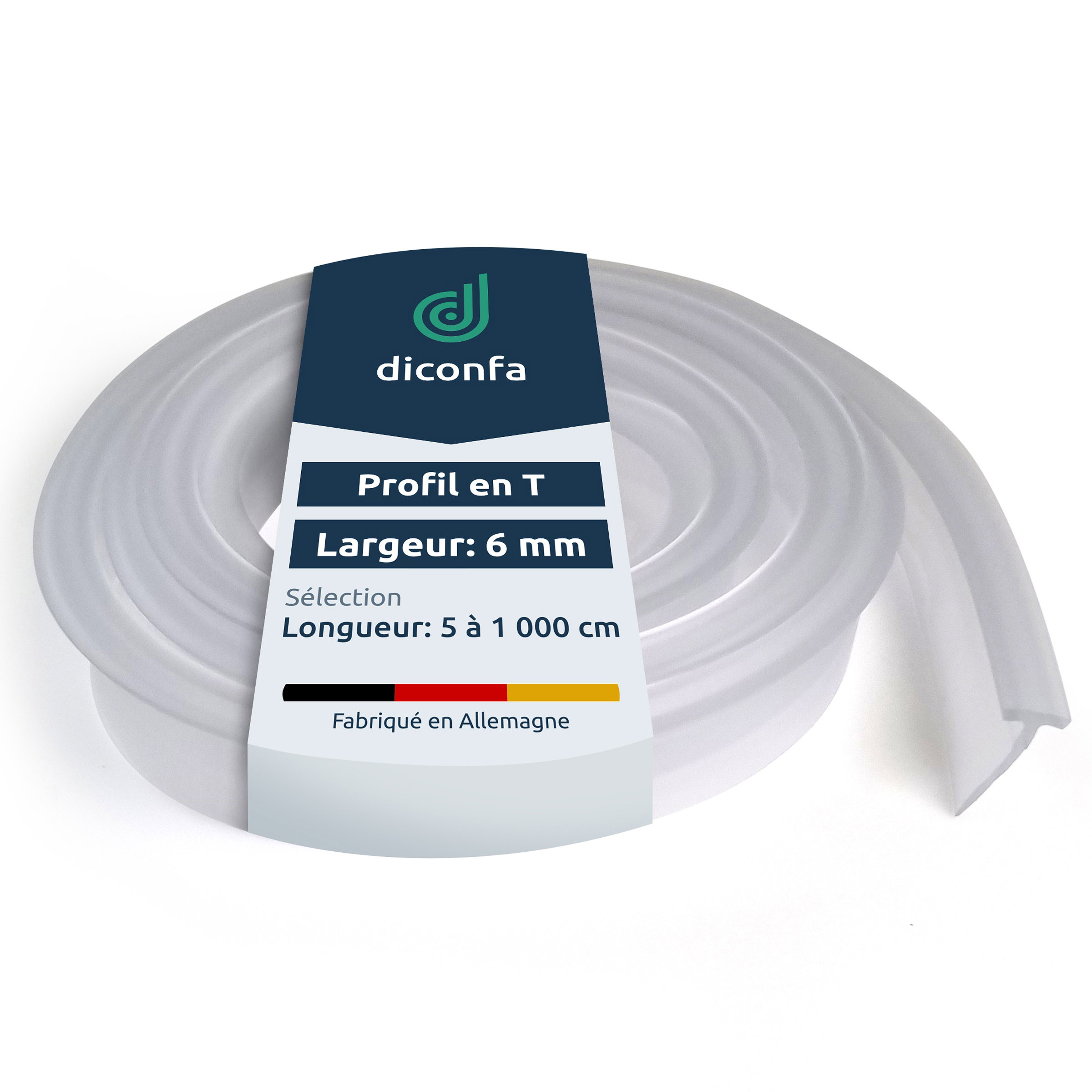 Joint d’insertion en PVC 6 mm de largeur