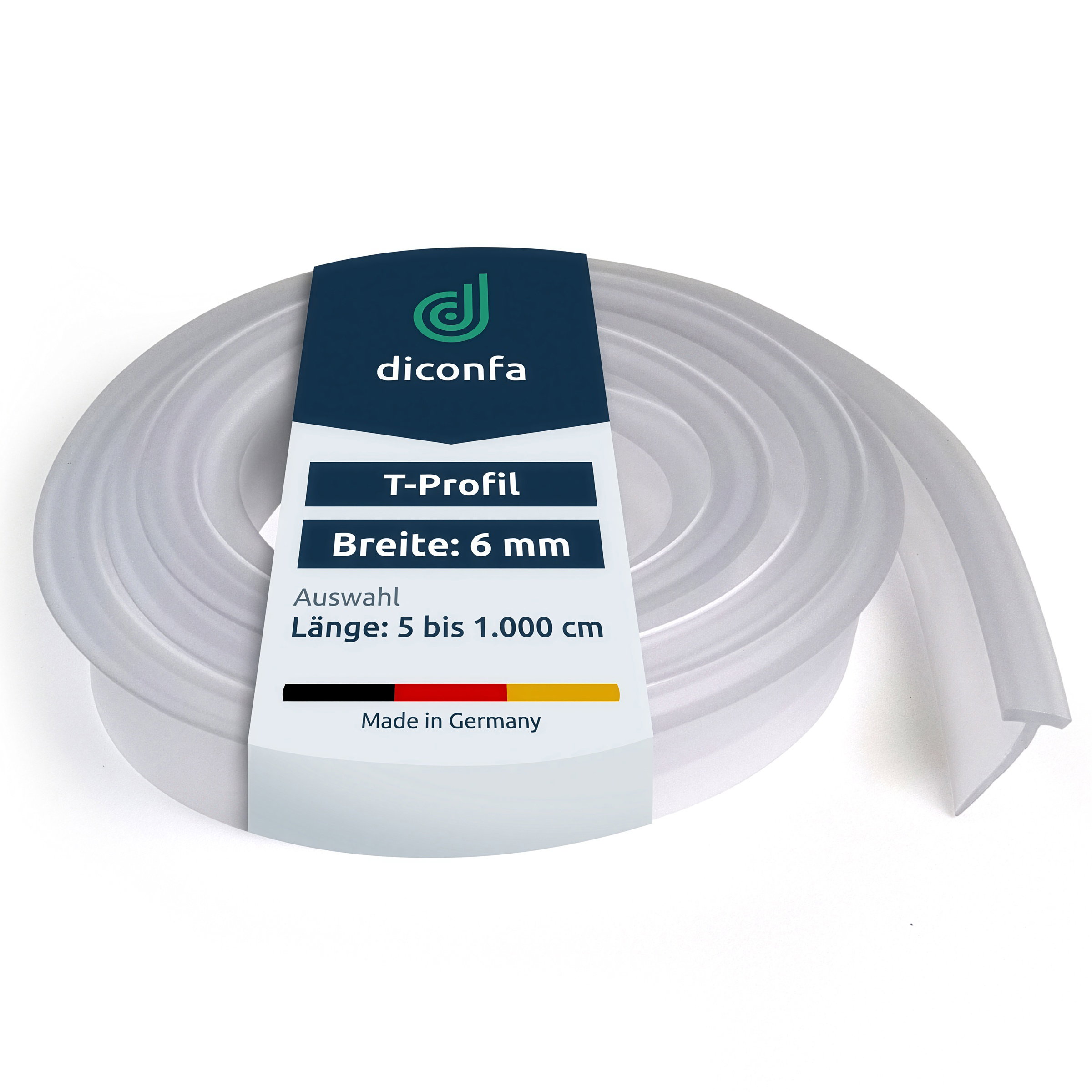 PVC Einschubdichtung 6 mm breit