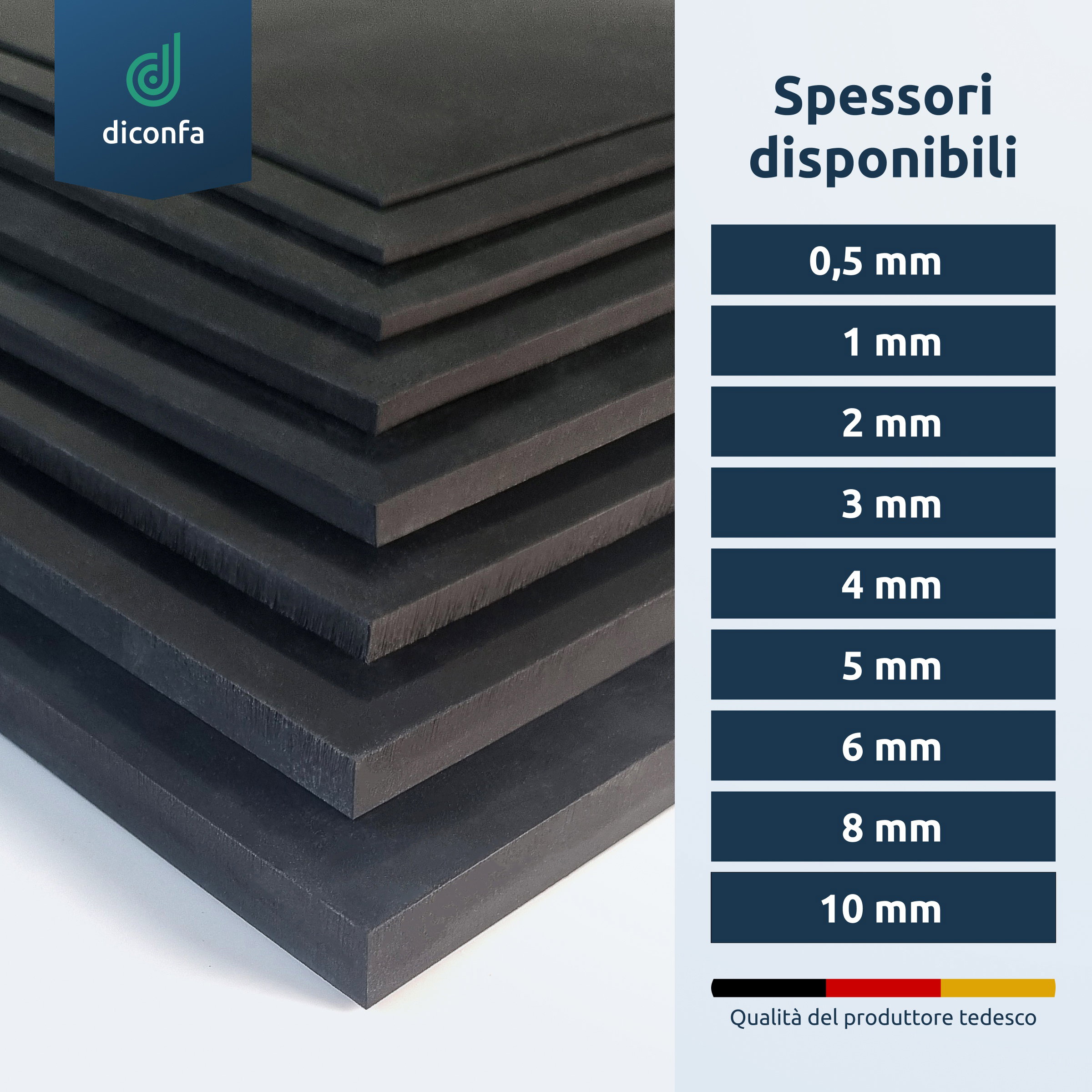 Striscia di gomma autoadesiva su misura